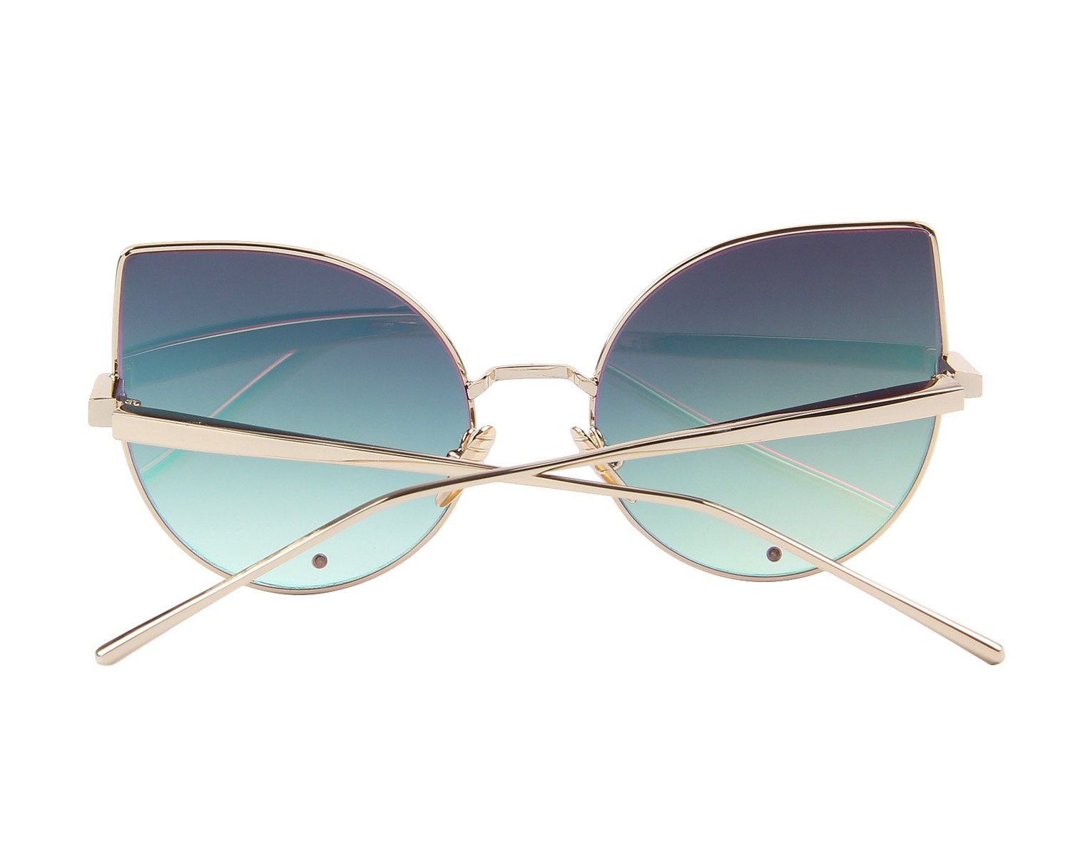 MERRY'S Women's Rose Gold Cat Eye Sunglasses with Pink Mirrored Lens S8026 - Stylish UV Protection for Beach, Driving & Outdoor Fashion