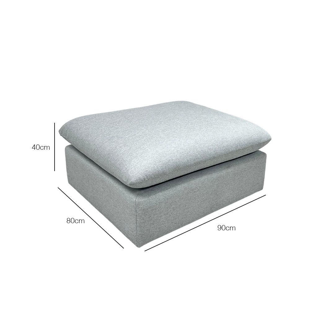 Nathan Ottoman EcoClean - Waterproof & Stain-Resistant Storage Bench for Living Room, Bedroom, or Entryway | Eco-Friendly Fabric & Easy to Clean | Perfect for Home Organization & Extra Seating