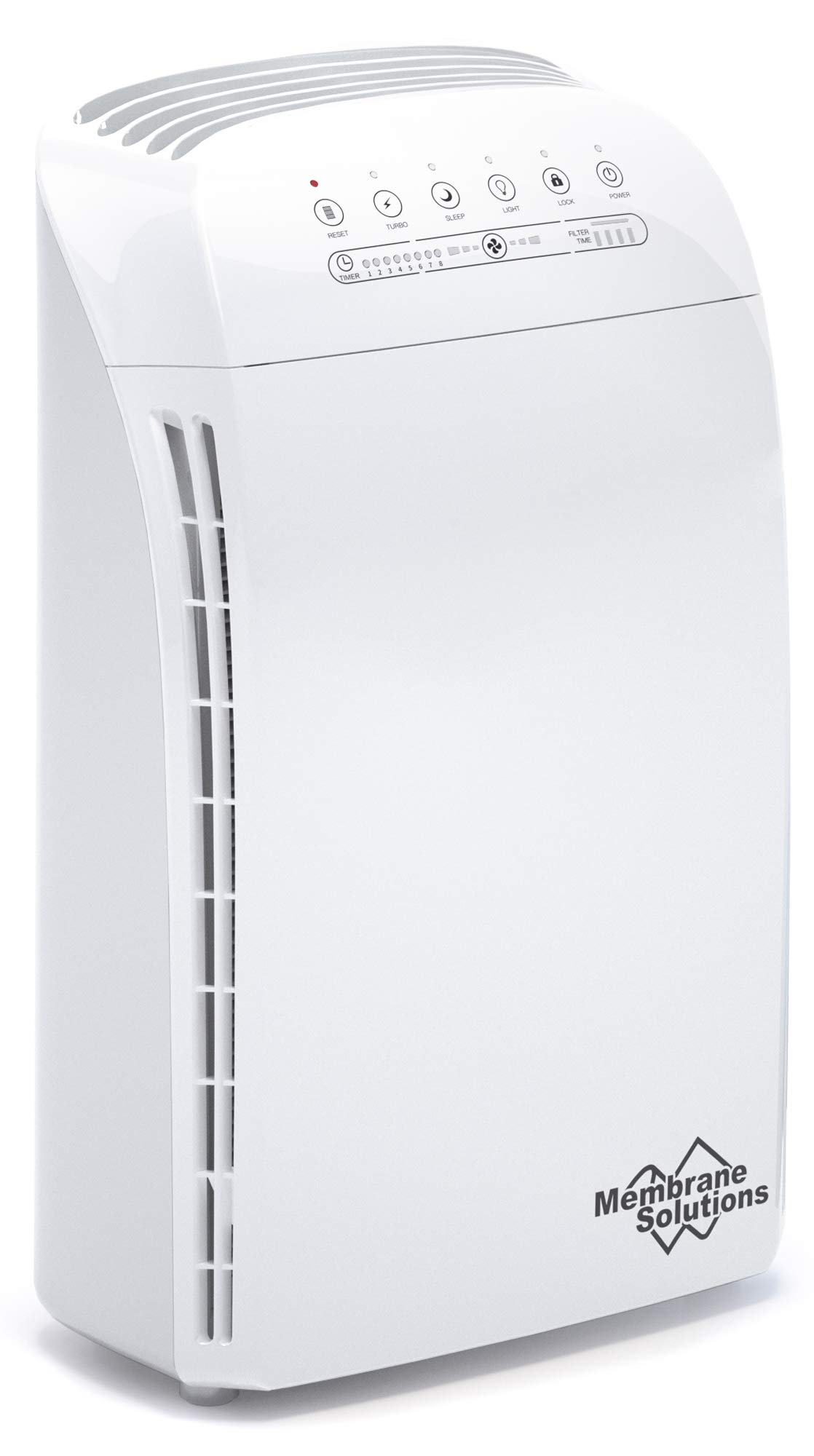 Membrane Solutions MSA3 H13 True HEPA Air Purifier for Home & Bedroom - Covers 1590 sq ft, 22dB Ultra Quiet, 99.97% Allergen Removal for Smoke, Dust, Pet Odor - Ozone Free Air Cleaner for Allergy Relief & Better Sleep