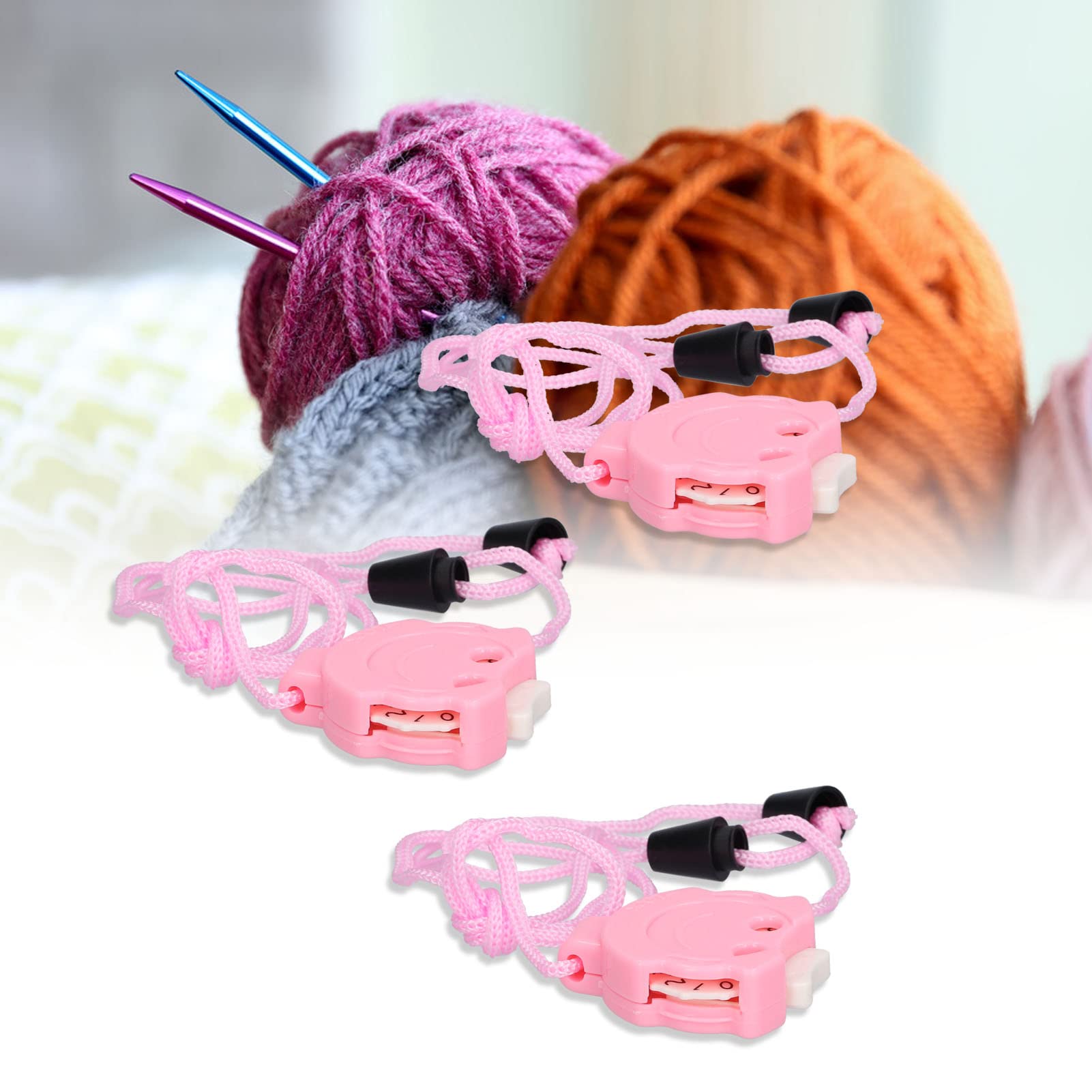 3pcs Plastic Knitting Row Counter & Stitch Marker - Mini Crochet Stitch Counter for Needlework, Yarn Crafts, Hand Knitting Projects | Perfect for Sweaters, Scarves, Hats DIY