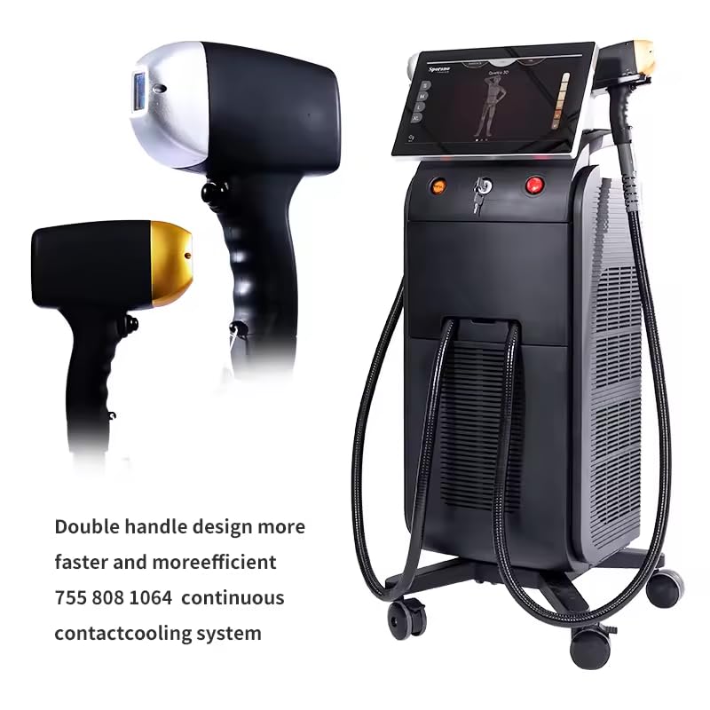Professional Alma Soprano Ice 808nm Diode Laser Hair Removal Device - Painless & Effective At-Home Hair Removal for Women & Men - Perfect for Face, Legs, Bikini Line & Underarms