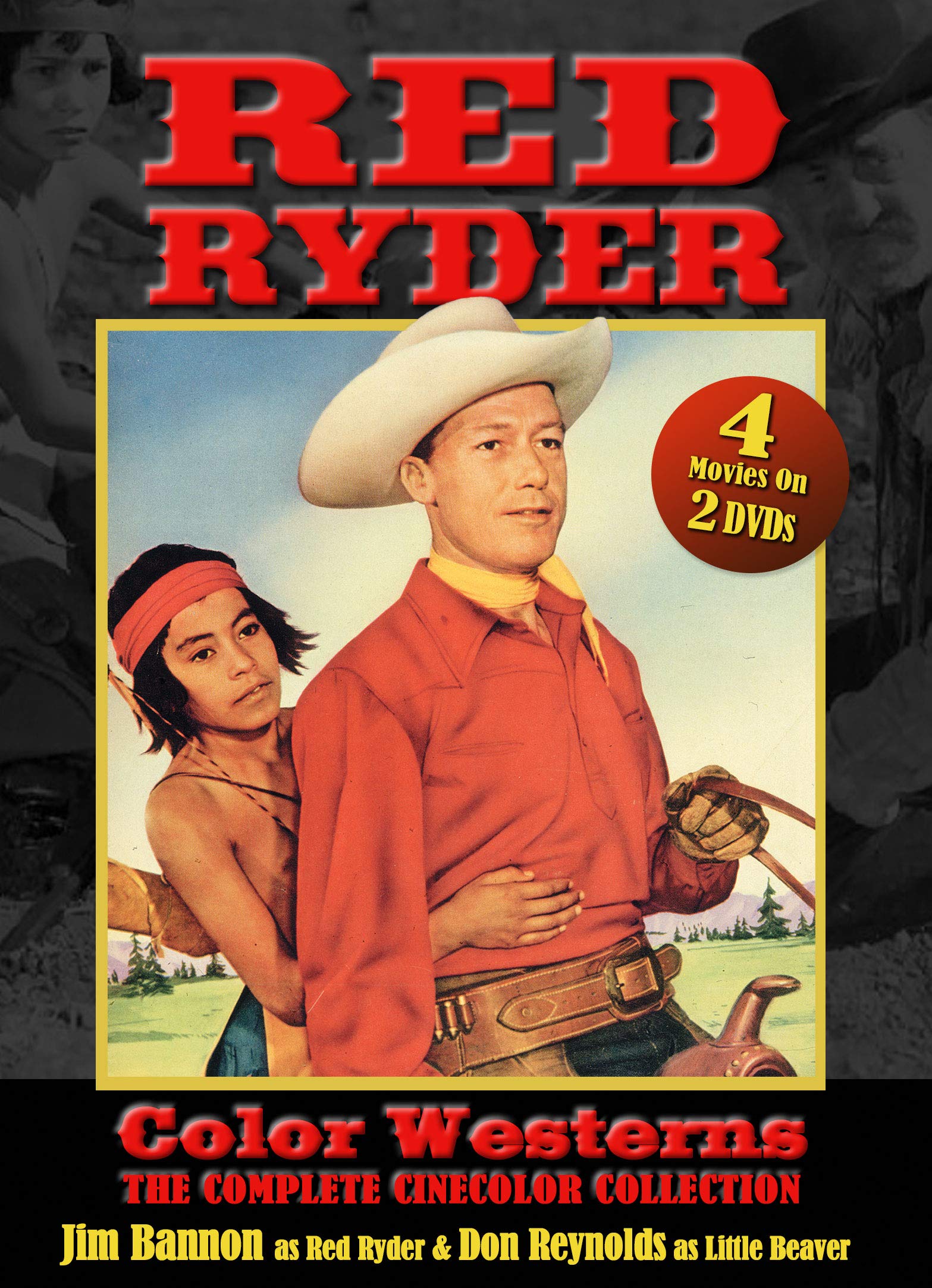 Red Ryder Westerns Color Complete Collection DVD Set - Classic Cowboy Movies for Western Fans | Perfect for Movie Nights & Western-Themed Parties