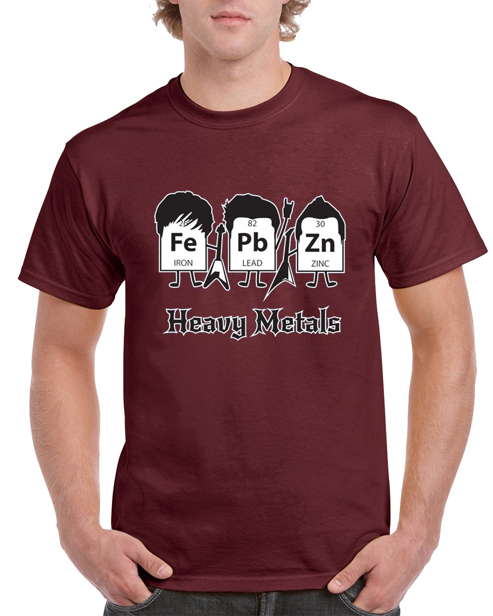 GOOD SHOPPERS ACTIVEWEAR Heavy Metals Funny Graphic Men's T-Shirt | Rock Music Band Tee for Concerts & Casual Wear