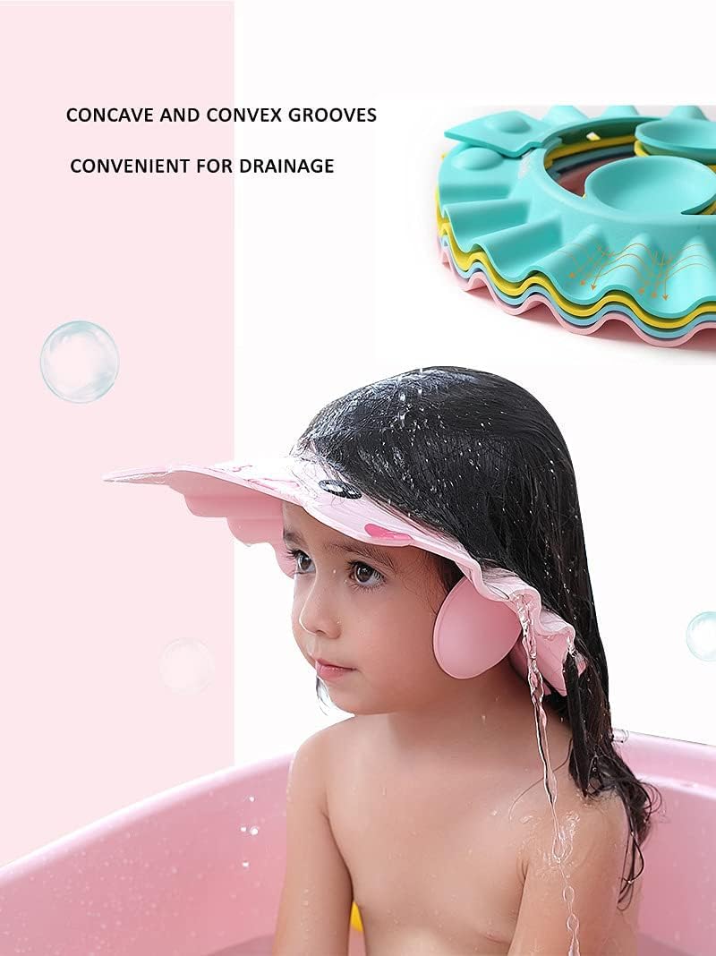 Pink Baby Shower Cap - Soft Cotton Newborn Hat for Photography, Baptism & First Birthday Party - Perfect Baby Shower Gift & Photo Prop