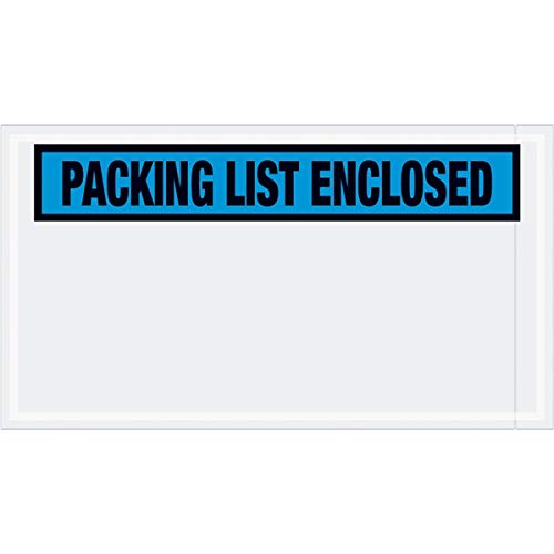 TapePlanet Packing List Enclosed Colored Panel Face Envelopes - 5.5