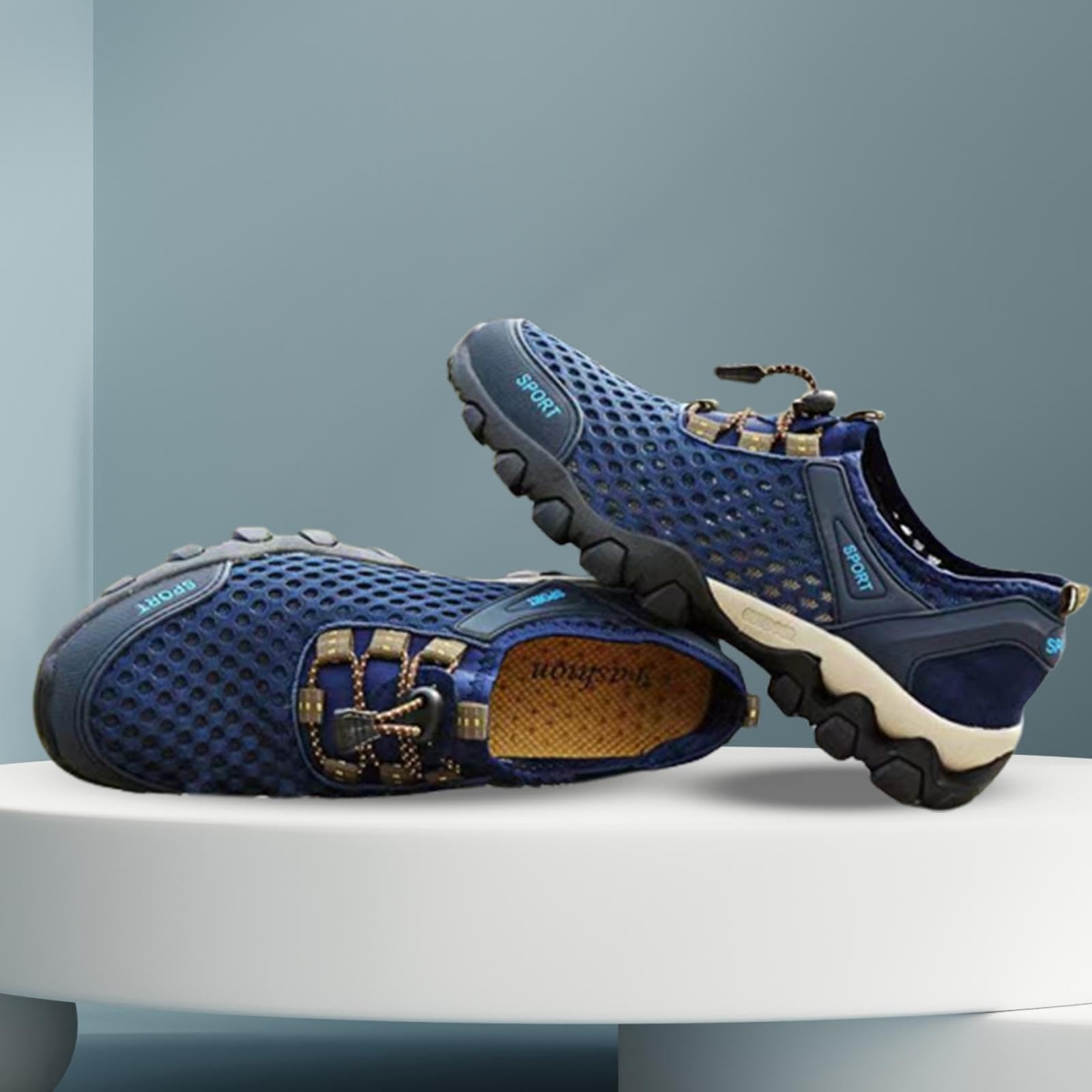 Rockible Men's Hiking Shoes - Lightweight Outdoor Trail Running Shoes for Men - Breathable Athletic Walking Shoes for Summer - Perfect for Camping, Trekking & Daily Wear