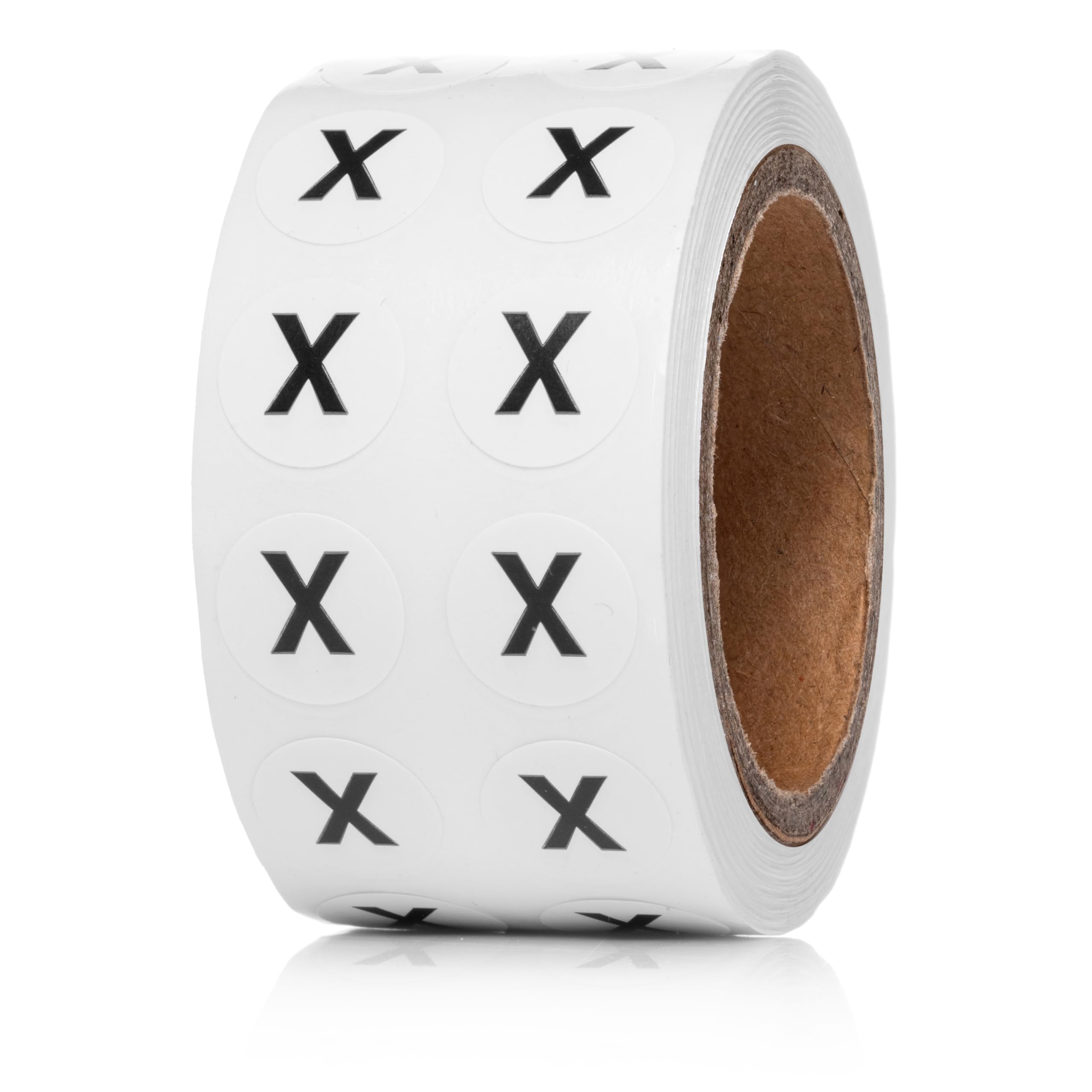 1000pcs Letter X Stickers - 0.5
