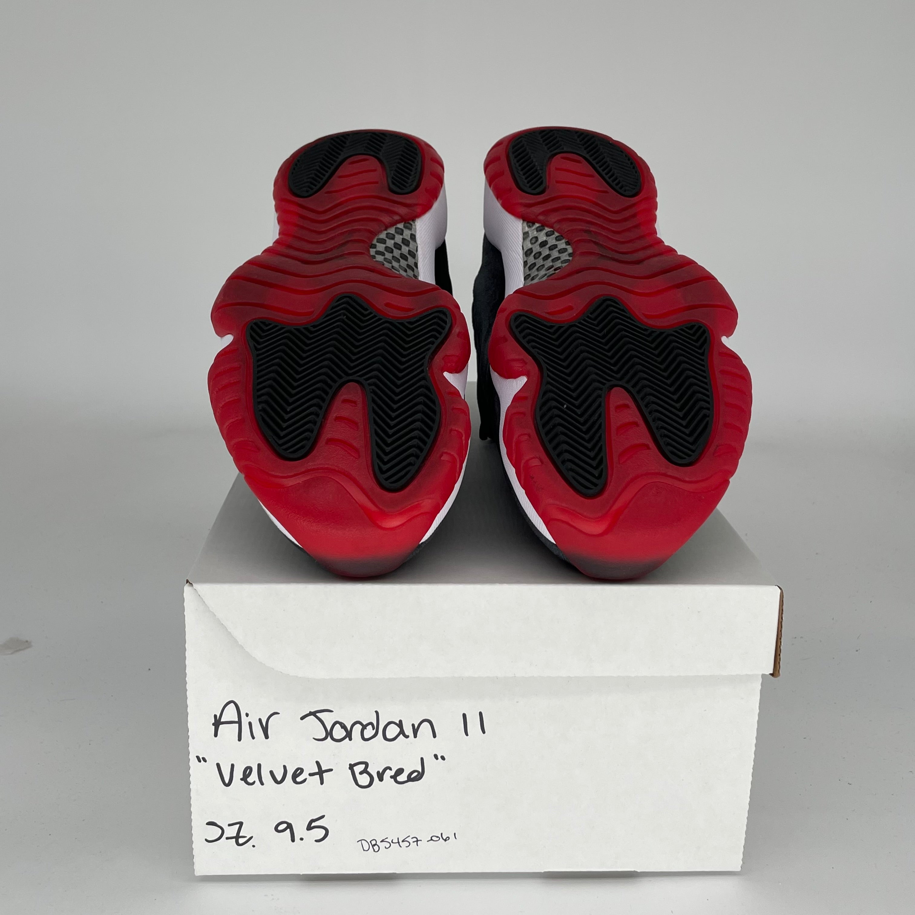 AIR JORDAN 11 Retro BRED Velvet Basketball Shoes - Men's Size 9.5/Women's 11 (DB5457-061) | Perfect for Streetwear & Court Performance