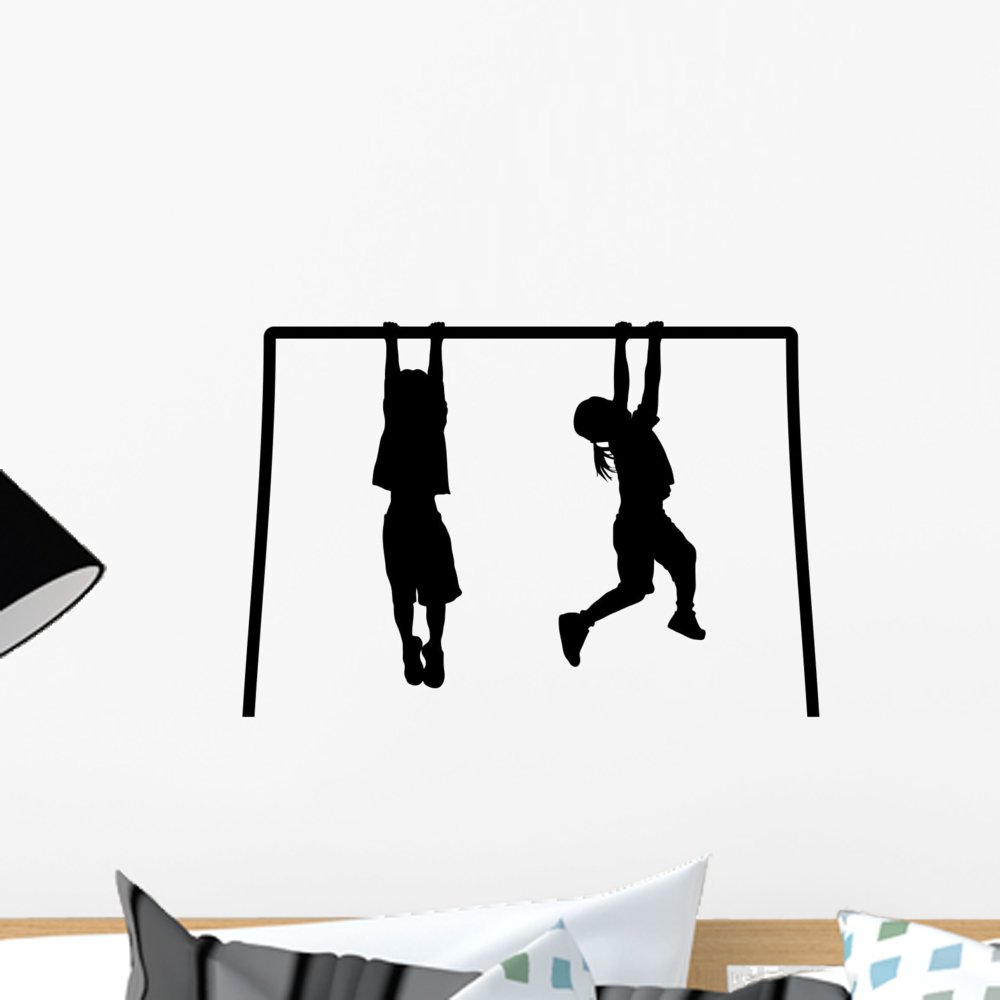 Wallmonkeys Monkey Bars Peel and Stick Wall Decal - Removable Vinyl Sticker for Kids Room Decor (18