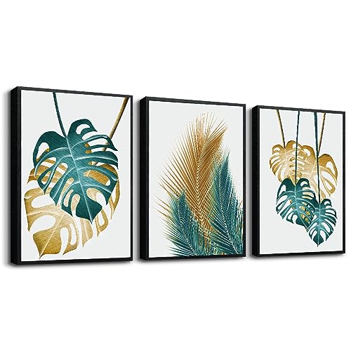 The Leaves Abstract Pictures Black Framed