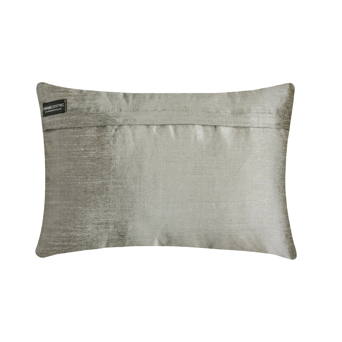 Anayna Grey Silk Lumbar Pillow Cover - Elegant Home Decor for Sofa, Bed & Living Room - Luxury Cushion Case for Modern Interior Design