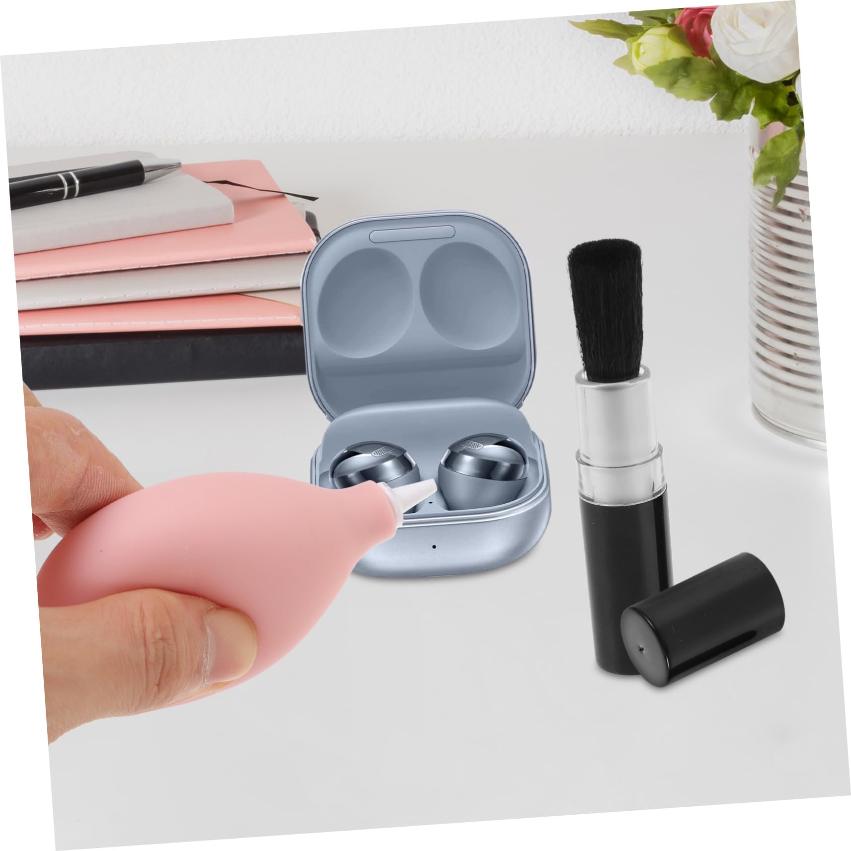 PartyKindom 8-Piece Headset Cleaning Kit - Professional Headphone & Earbud Cleaner with Hole Cleaning Tools | Perfect for iPhone, AirPods, Samsung Galaxy Buds & Wireless Headphones | Home & Office Use