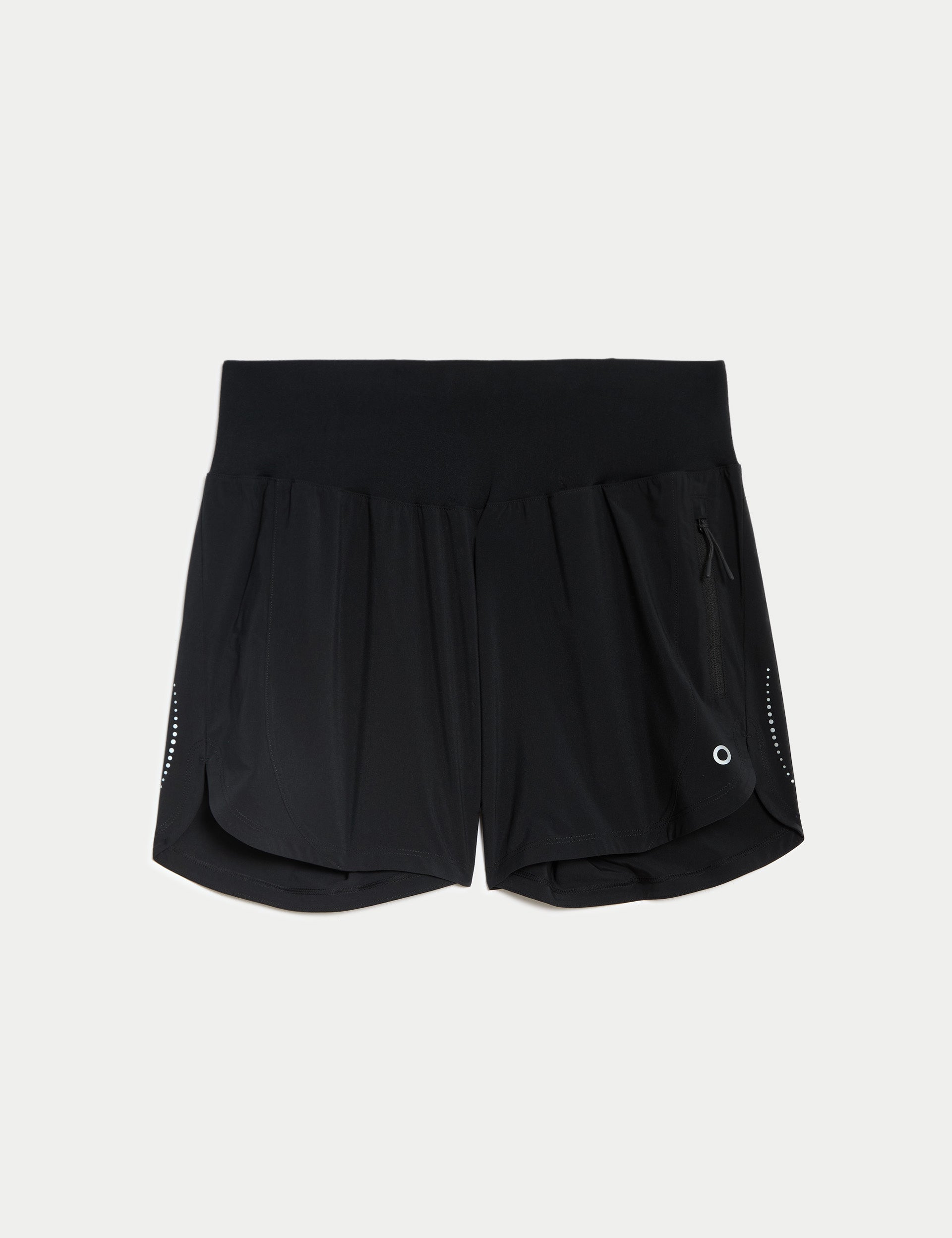 High Waisted Workout Shorts for Women - Black - Perfect for Yoga, Running & Gym Training