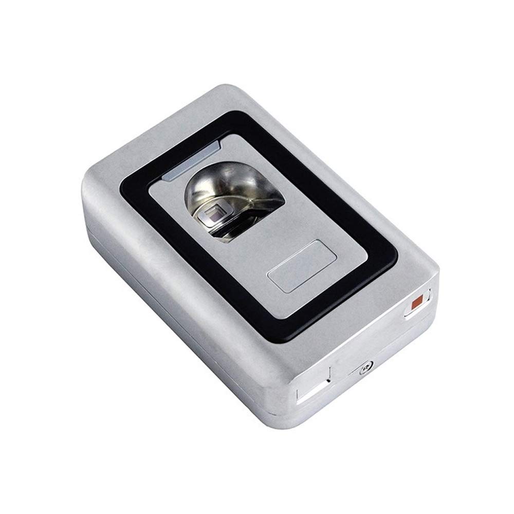 Time Machine Vandal-Proof RFID Fingerprint Time Attendance System - Metal Access Controller for Office & Company Security | Ideal for Employee Clock-In, Access Control, and Workplace Management