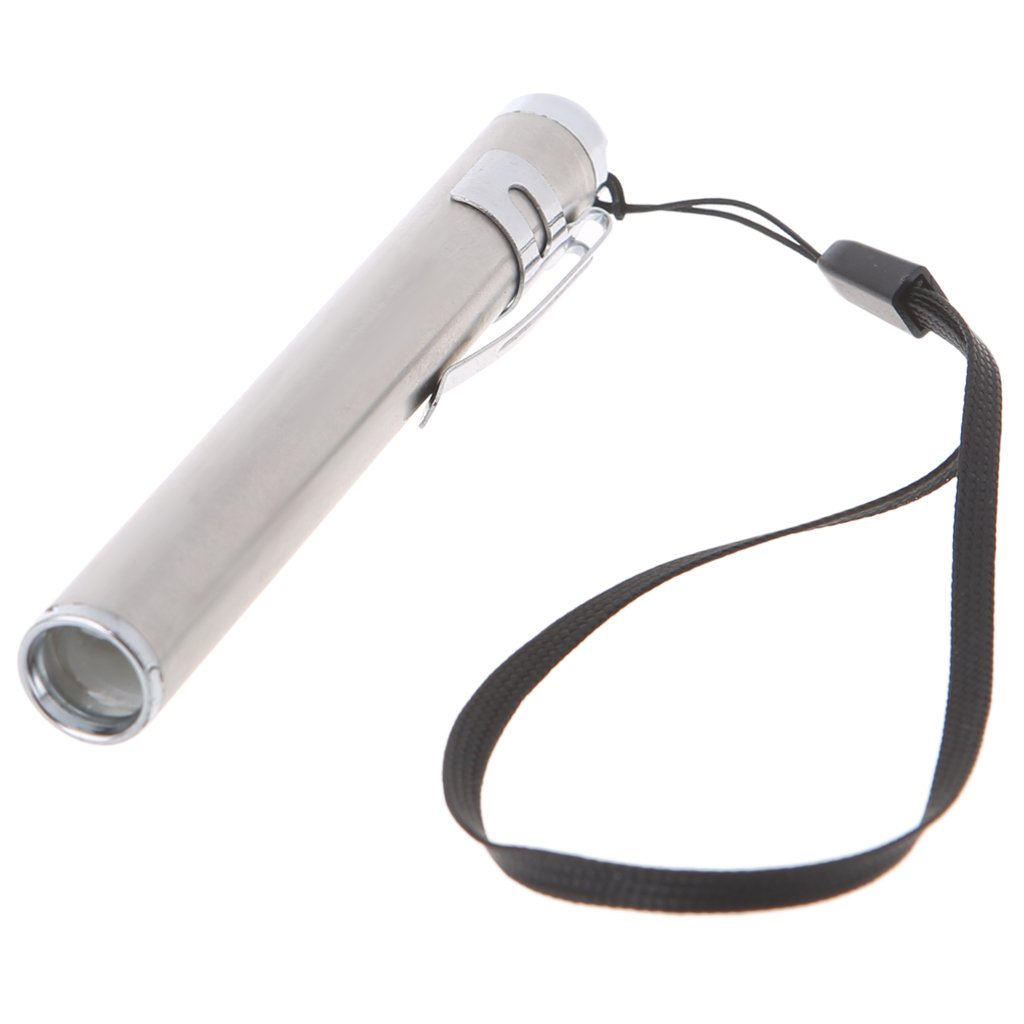 Misright Round Moon Shape Flashlight - Stainless Steel Mini LED Focus Torch Lamp for Camping, Hiking, Emergency & Outdoor Adventures