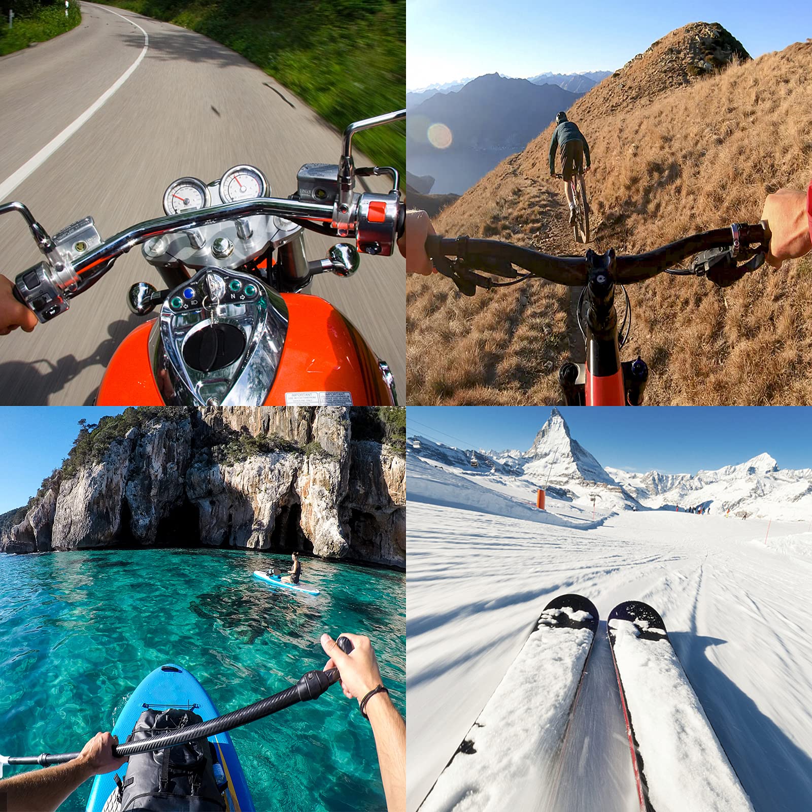 Universal Chest Mount & Head Mount Phone Holder Kit for POV/VLOG - Compatible with iPhone, GoPro, DJI Action 2 Camera - Perfect for Action Sports, Travel Vlogging & Hands-Free Recording