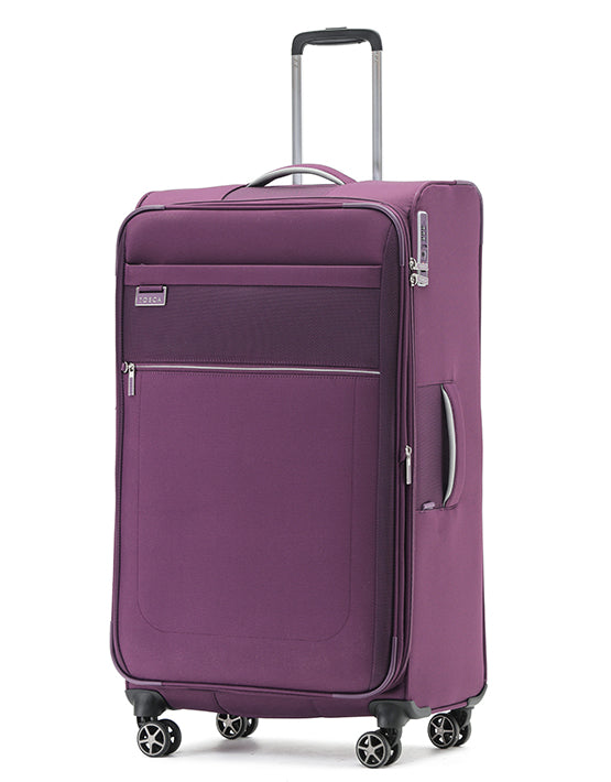 Tosca TCA720 Vega 32-inch Large Spinner Suitcase - Durable Expandable Luggage for Travel, Business Trips & Vacations | Plum Color