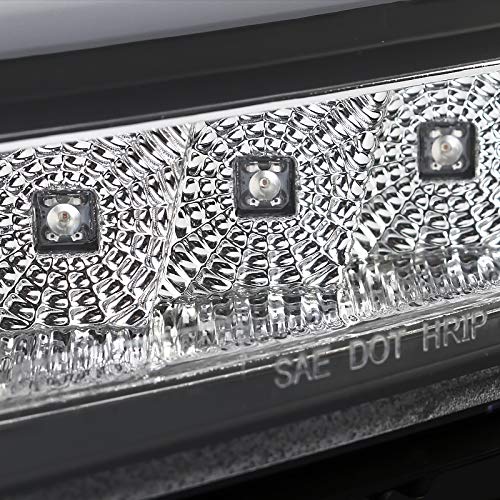 Spec-D Tuning Black LED Light Bar Projector Headlights - Compatible with 2015-2020 Chevy Tahoe & Suburban - Left + Right Pair Headlamps Assembly - Enhanced Night Visibility for Off-Road & Urban Driving