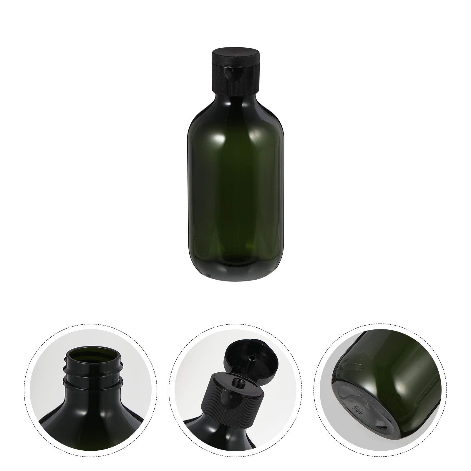 6-Pack 300ml Refillable Cosmetic Bottles - Leakproof Travel Makeup Containers for Lotion, Shampoo & Skincare Products (Ideal for Home, Gym & Travel)
