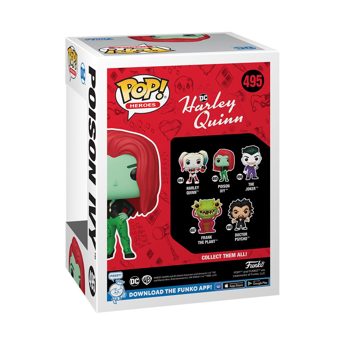 Harley Quinn Animated Series Poison Ivy Funko Pop! Vinyl Figure #495 - Collectible DC Comics Character for Fans & Display