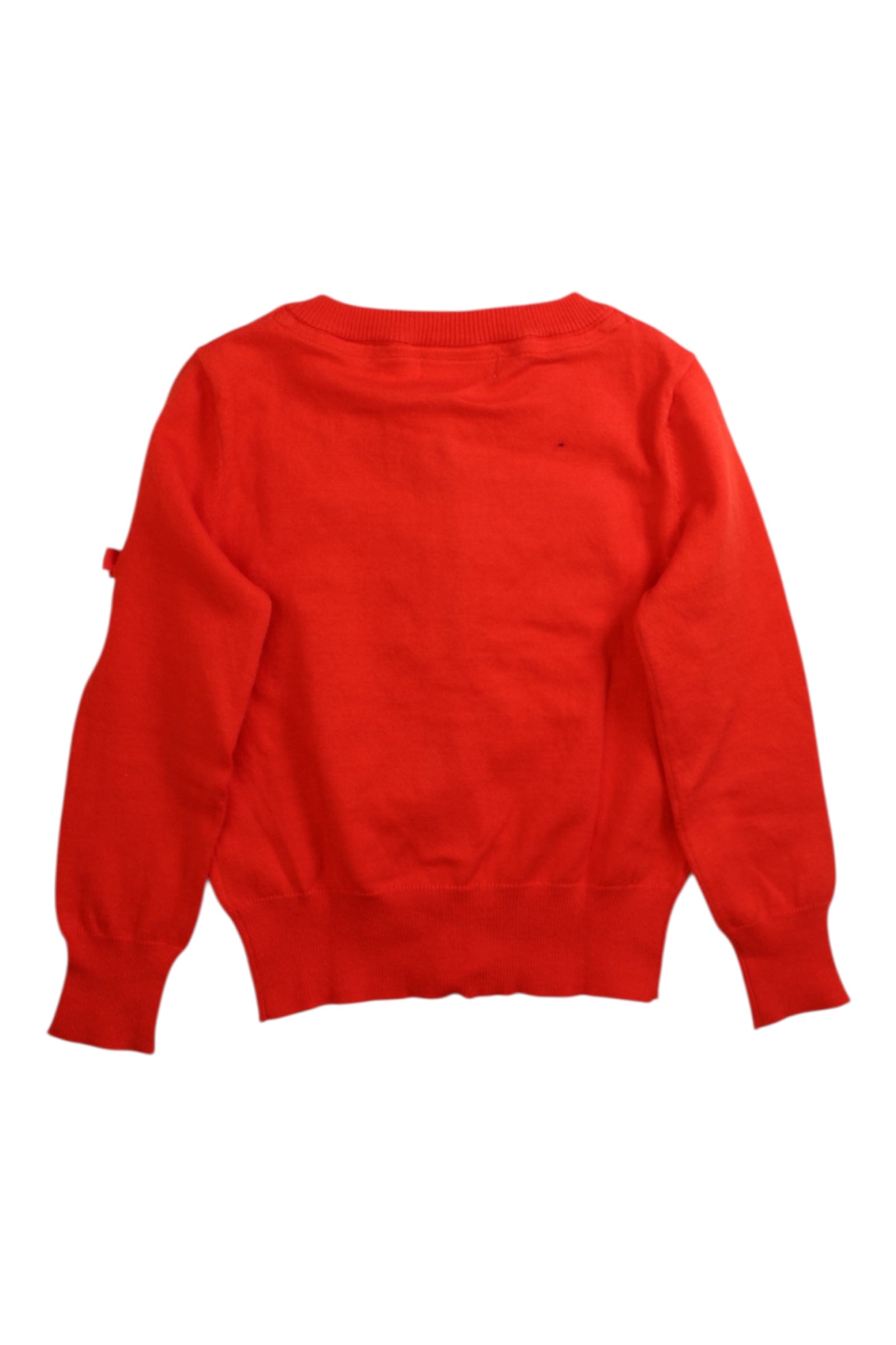 Angel's Face Embellished Cardigan for Girls 4-5T | Sparkly Knit Sweater with Floral Details | Perfect for Birthday Parties & Special Occasions