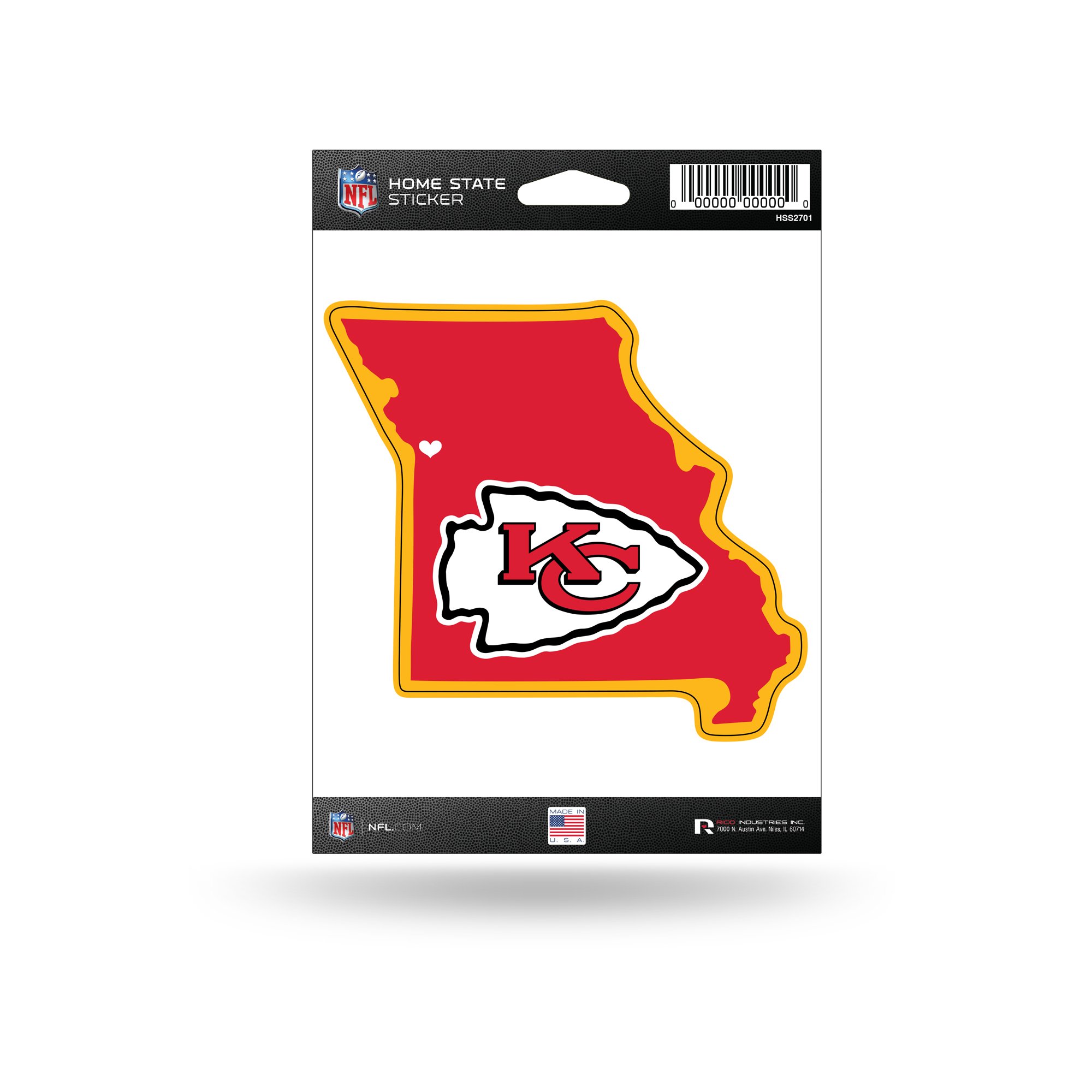 NFL Rico Industries Home State Sticker 5