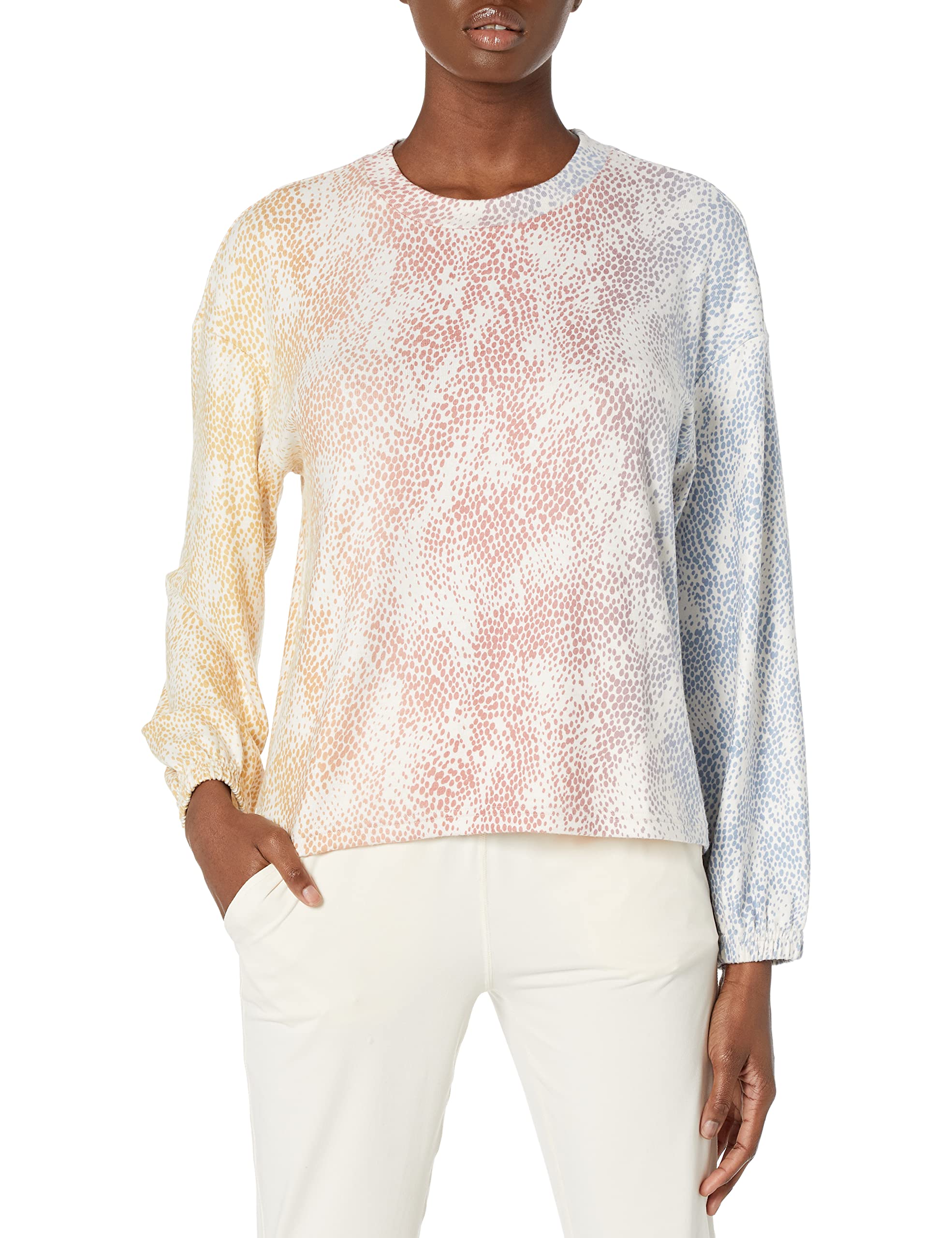 PJ Salvage Women's Gradient Games Long Sleeve Loungewear Top - Cozy Home & Casual Outings
