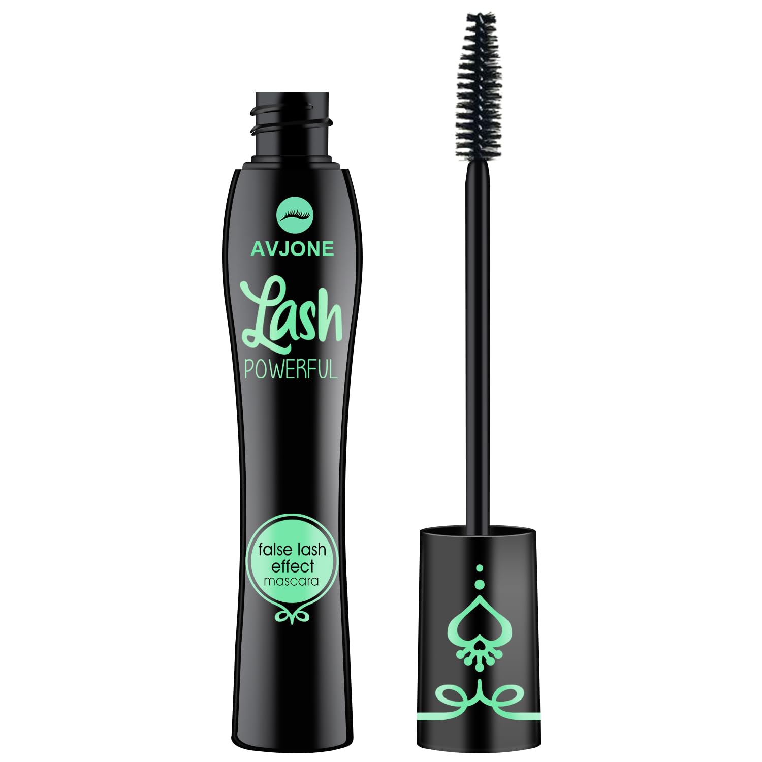 False Lash Effect Mascara - Volumizing & Lengthening Waterproof Mascara | Cruelty-Free, Paraben-Free & Vegan | 1 Pack for Natural Everyday Look & Special Occasions