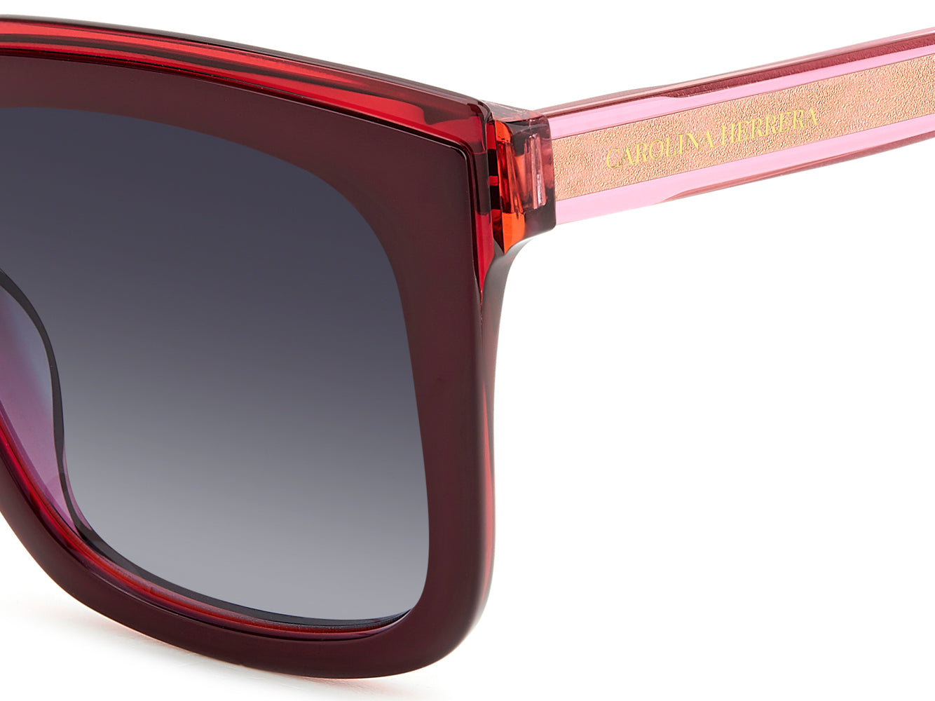 Carolina Herrera HER 0249/G/S Gold-Tone Sunglasses for Women - Luxury Fashion Shades for Everyday Wear & Outdoor Activities