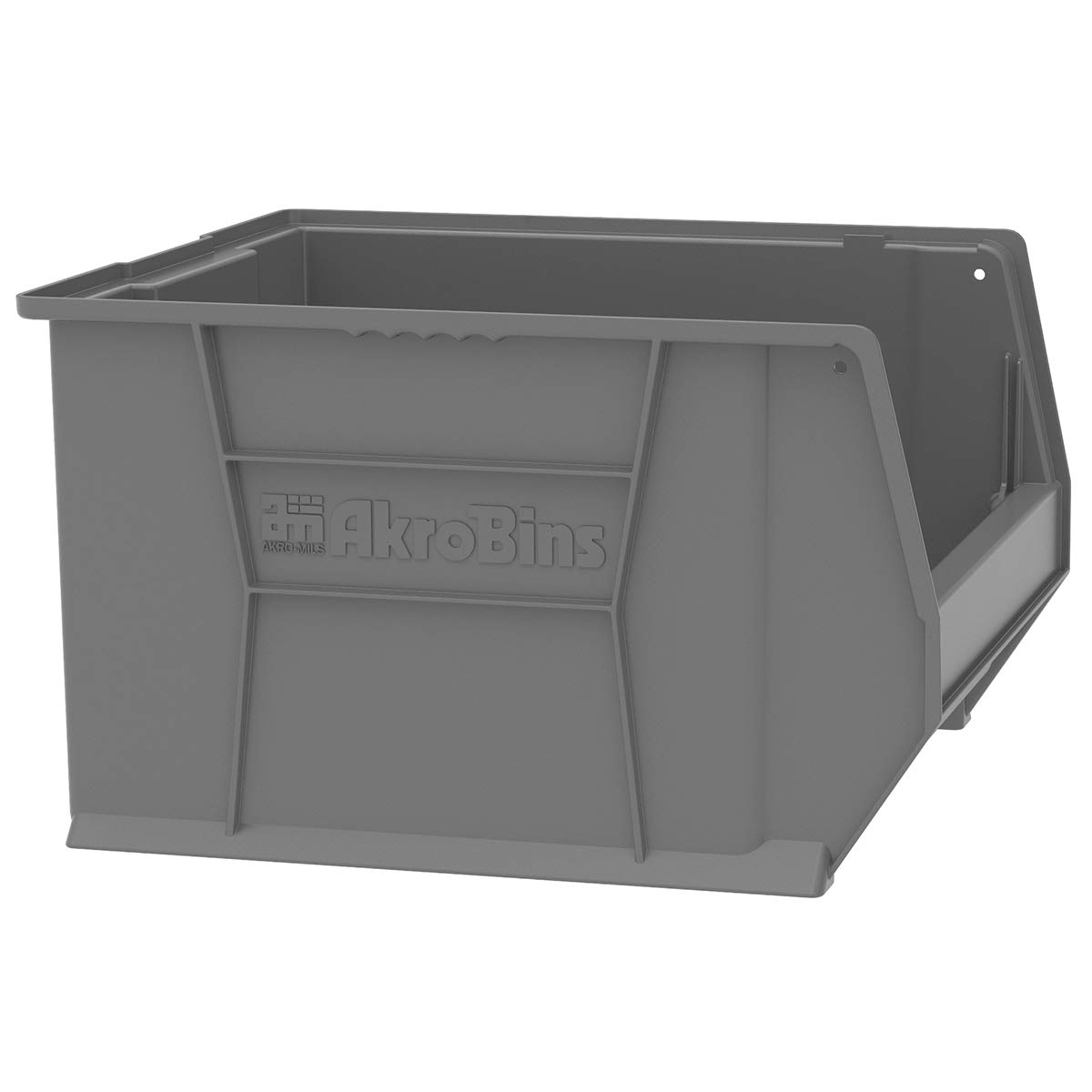 Super-Size AkroBins 30283 Plastic Storage Bins - 20x18x12 Inch Clear Stackable Organizer for Garage, Classroom & Warehouse | Space-Saving Storage Solution for Tools, Toys & Office Supplies (1-Pack)