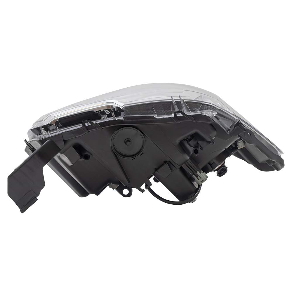 2016-2023 Toyota Tacoma Left Driver Side Halogen Headlight Assembly with LED DRL - Brock Aftermarket Replacement Compatible with Halogen Fog Lights - Perfect for Night Driving & Off-Road Adventures