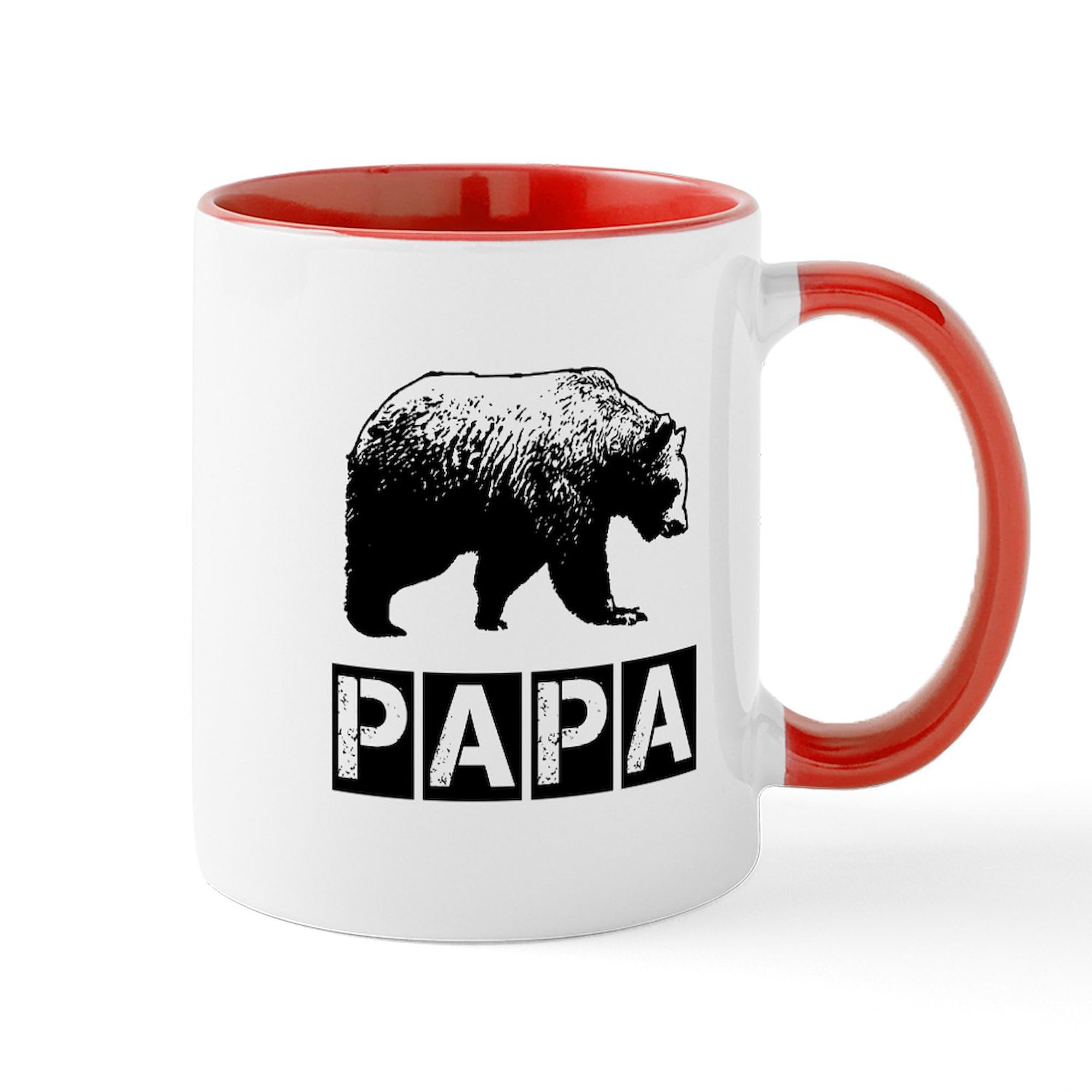 Papa Bear Ceramic Coffee Mug 11 oz (325 ml) - Perfect for Dad Gifts, Father's Day, & Coffee Lovers - Ideal for Home, Office & Daily Use