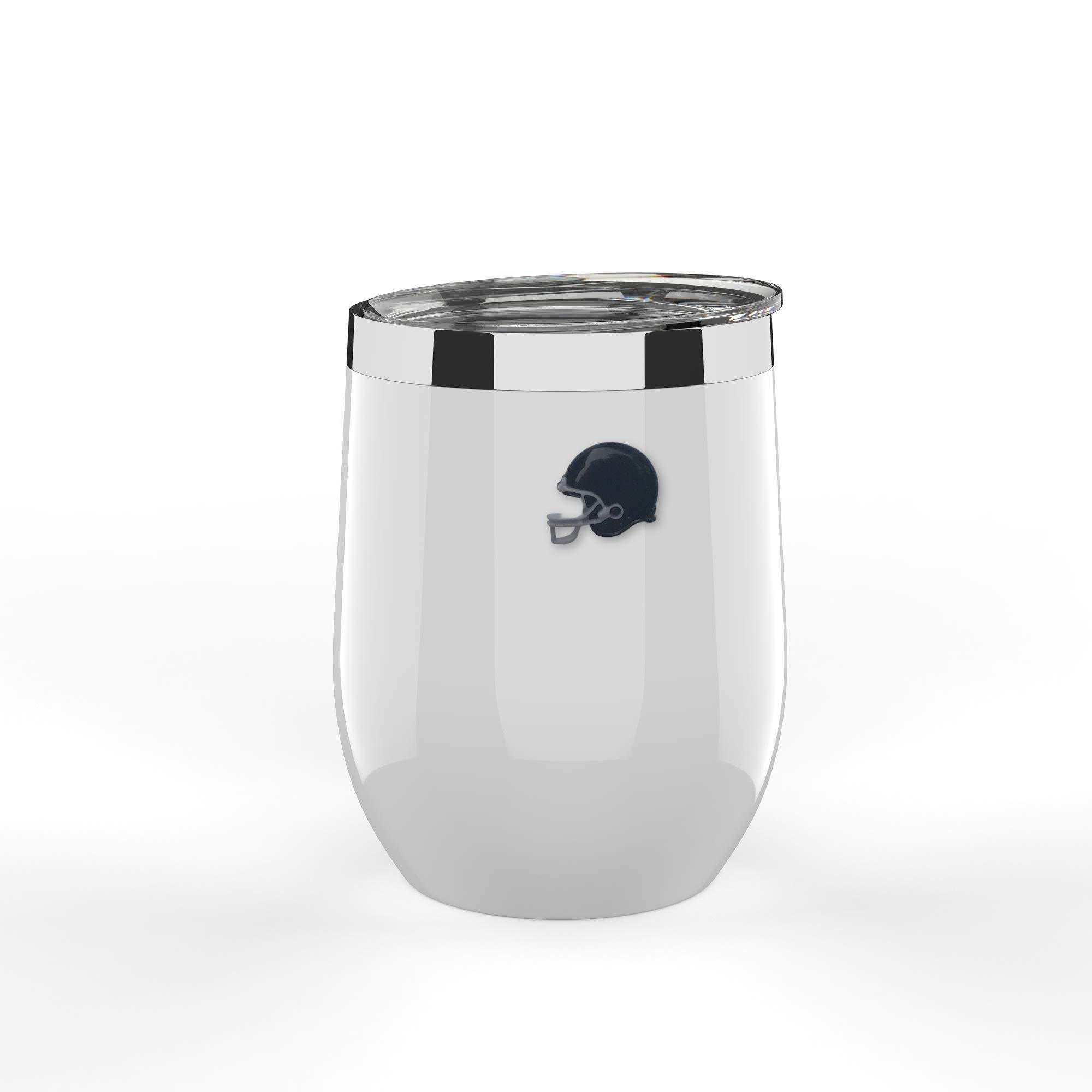 Football Themed Magnetic Wine Glass Charms - Stemless Wine Glass Markers for Cocktails & Solo Cups - Perfect Father's Day Gift for Sports Fans & Game Day Parties