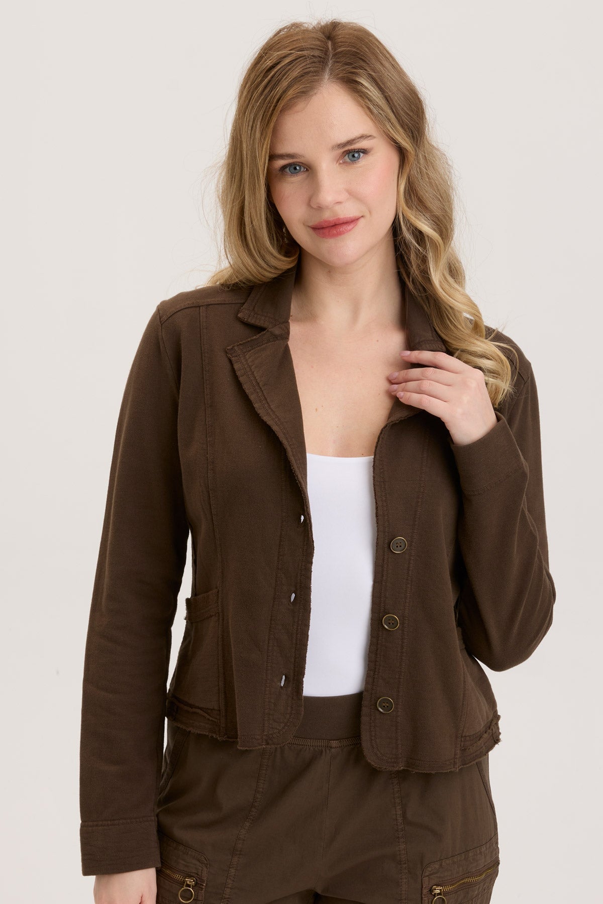 Damia Blazer Boxwood Pigment - Premium Women's Fashion Blazer for Office & Formal Occasions