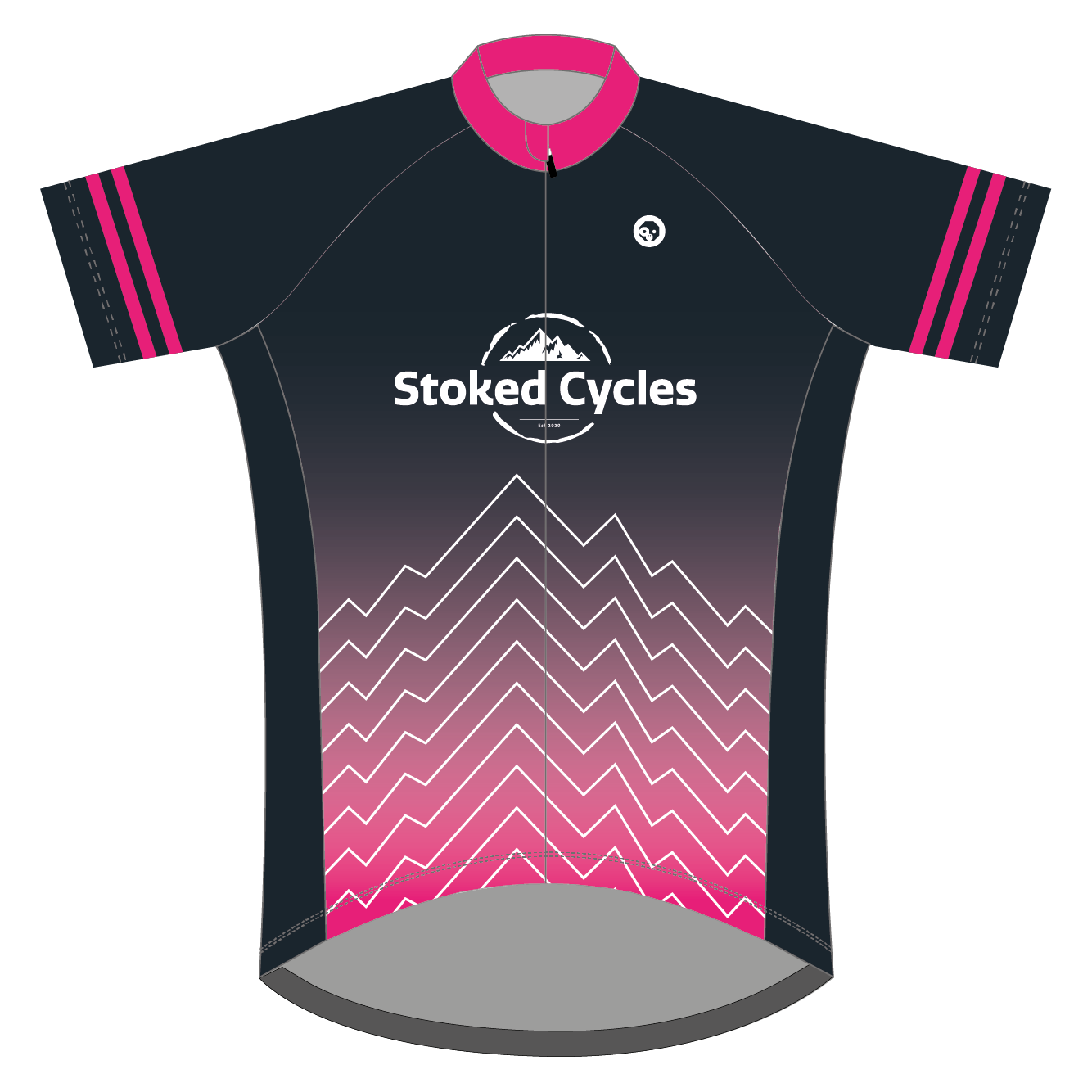 Stoked Cycles Club Jersey J01 - Entry Level Cycling Jersey for Men & Women - Perfect for Road Biking, Mountain Biking & Cycling Clubs