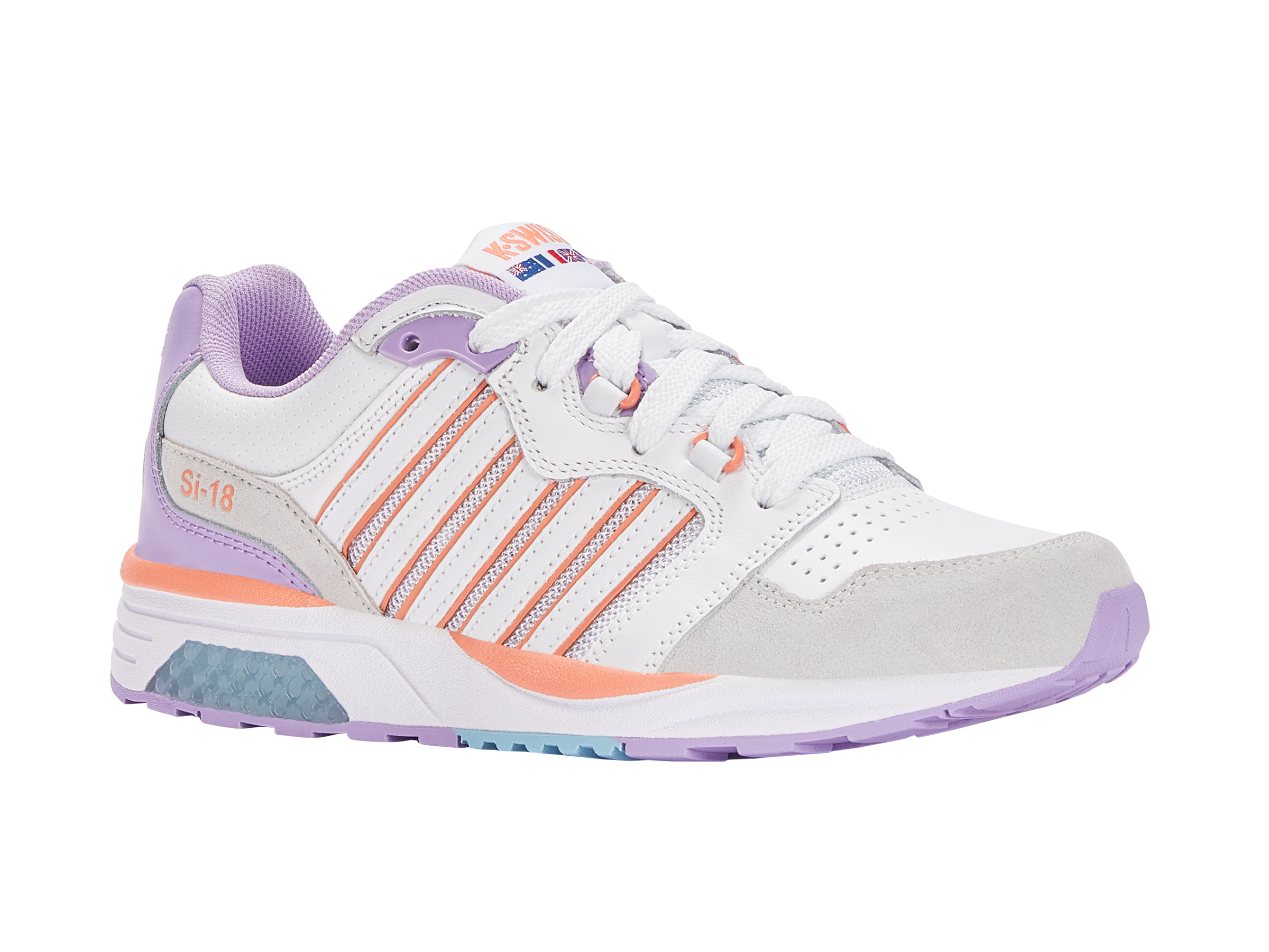 SI 181 Rannell Women's Running Shoes - White/Purple Rose/Canyon Sunset | Lightweight & Breathable for Jogging, Gym & Outdoor Activities