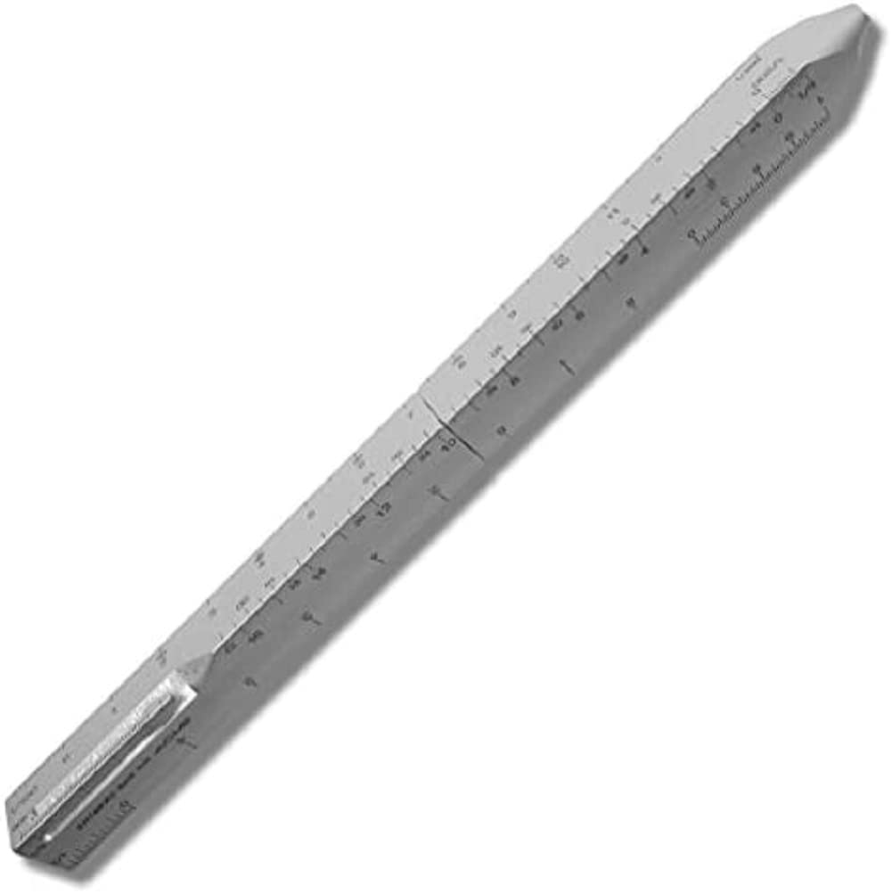 Acme Studio Architect Scale Retractable Ballpoint Pen - Professional Drafting & Engineering Tool for Blueprint Drawings & Technical Sketches