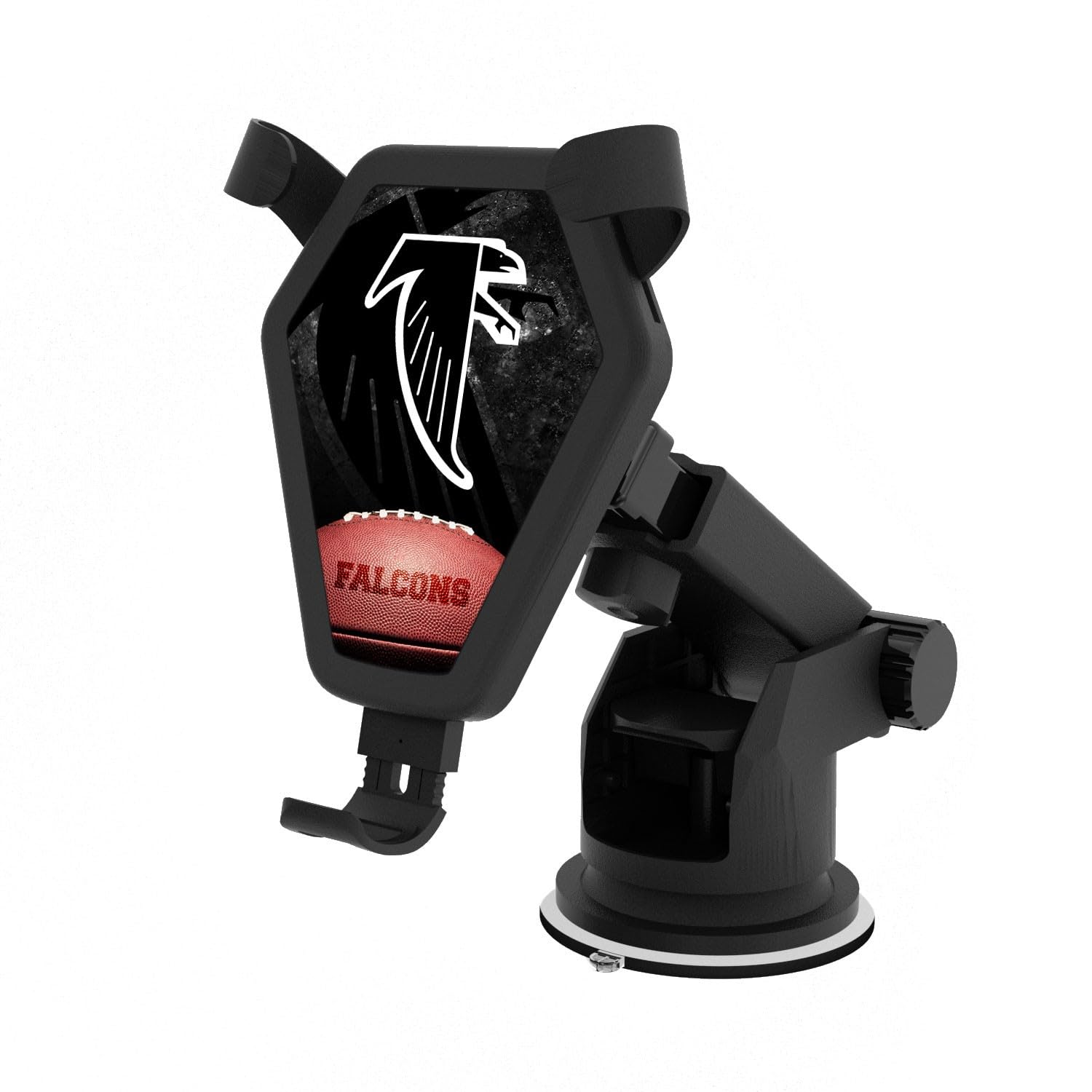 Atlanta Falcons 10W Fast Wireless Car Charger - NFL Team Logo Phone Holder for iPhone & Android - Perfect for Road Trips & Commuting
