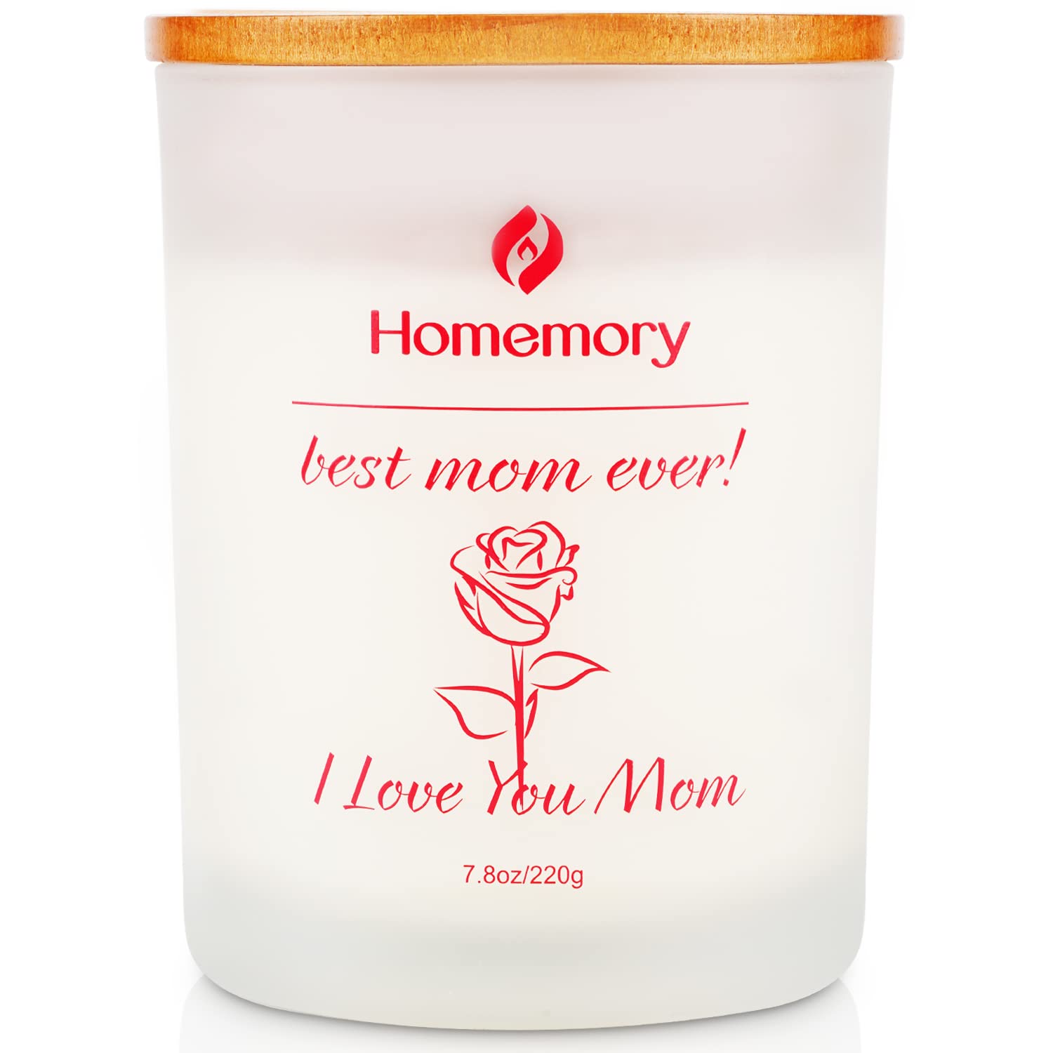 Premium Rose Scented Soy Candles for Women - Natural Non-Toxic Aromatherapy Gifts with Essential Oils (Rose, Jasmine, Lavender & Lilac) - Perfect for Relaxation, Spa Nights & Thoughtful Mother's Day Presents