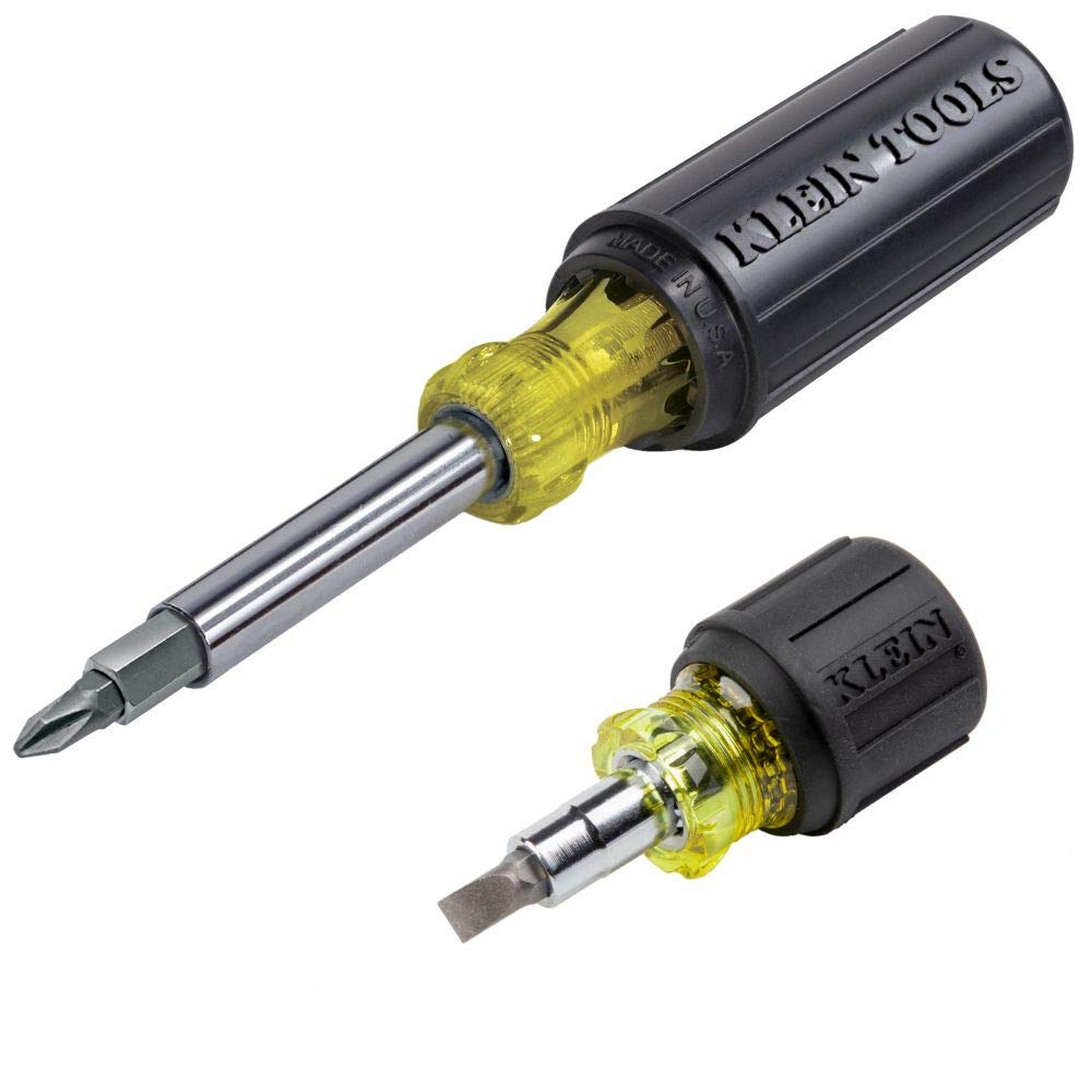Klein Tools 4-Piece Electrician Tool Set with Pliers, Screwdrivers & Bits - Professional Electrical Repair Kit for Home, Office & DIY Projects