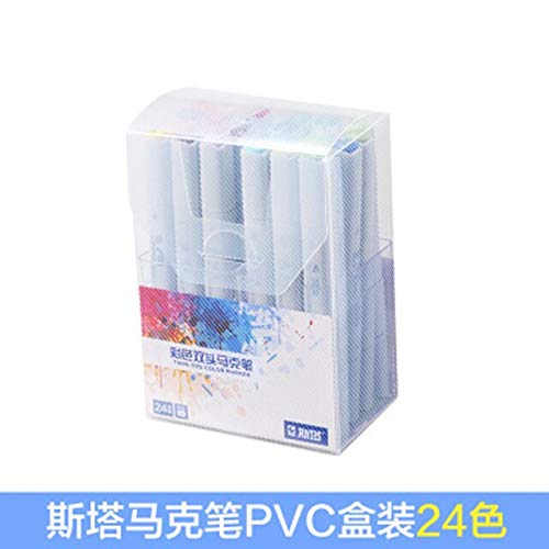 Cobaka Double-End Alcohol Markers - 36 Colors, Fine & Brush Tips, Permanent Ink for Drawing, Sketching, Calligraphy - Ideal for Artists, Students, Bullet Journaling & DIY Crafts