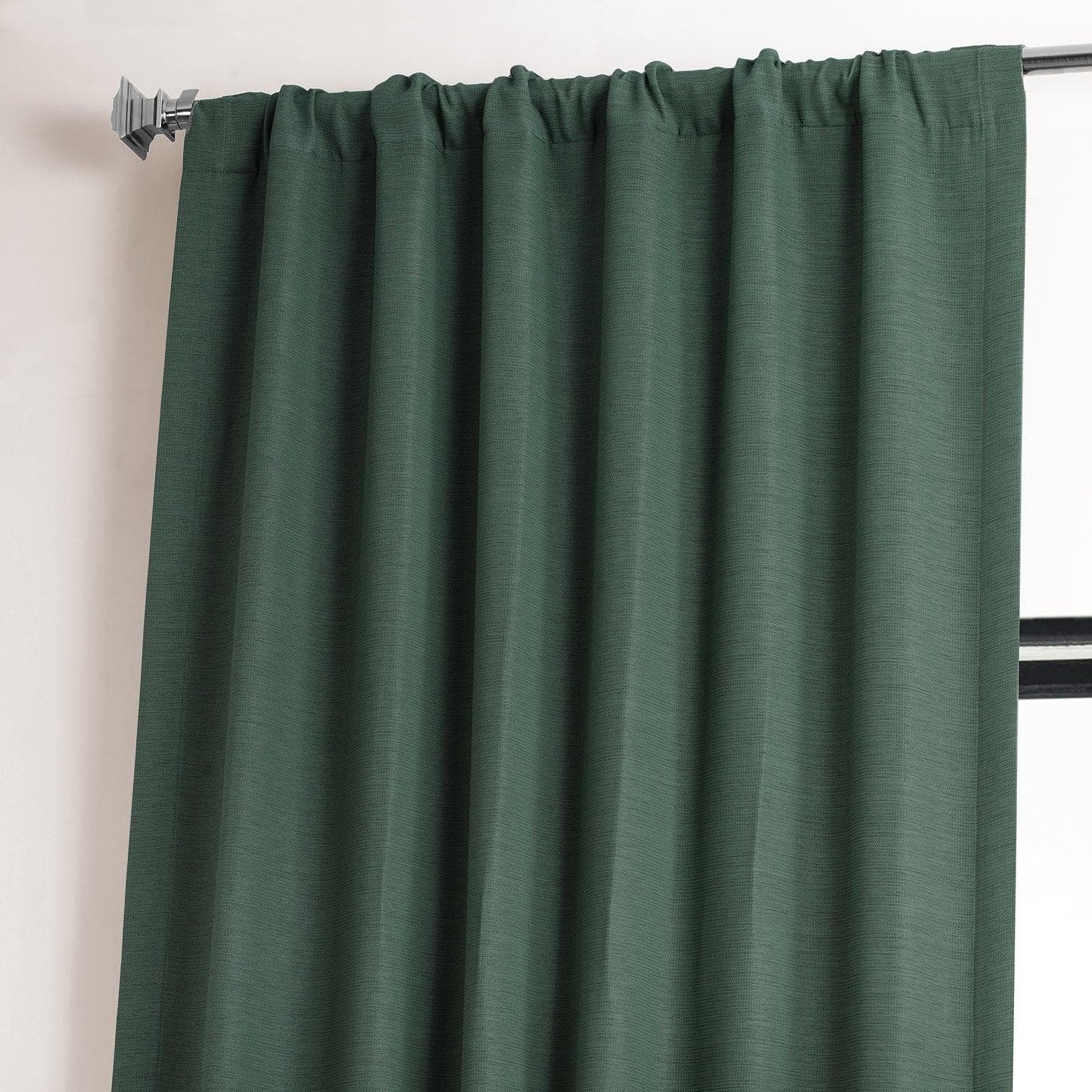 Pine Forest Textured Bellino Blackout Curtains for Bedroom & Living Room - Noise Reducing, Thermal Insulated, Light Blocking Window Drapes
