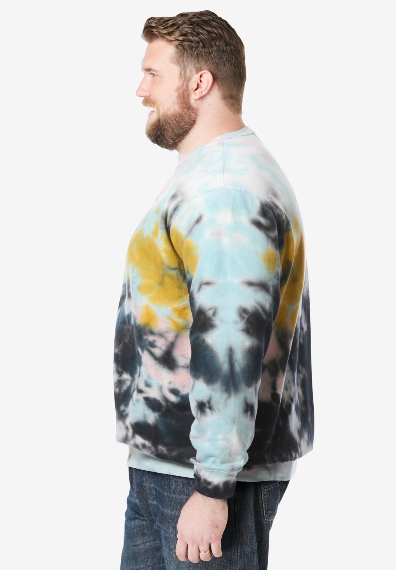 KingSize Men's Big & Tall Fleece Crewneck Sweatshirt - Soft & Comfortable Winter Pullover for Plus Size Men - Perfect for Casual Wear, Outdoor Activities & Layering in Cold Weather
