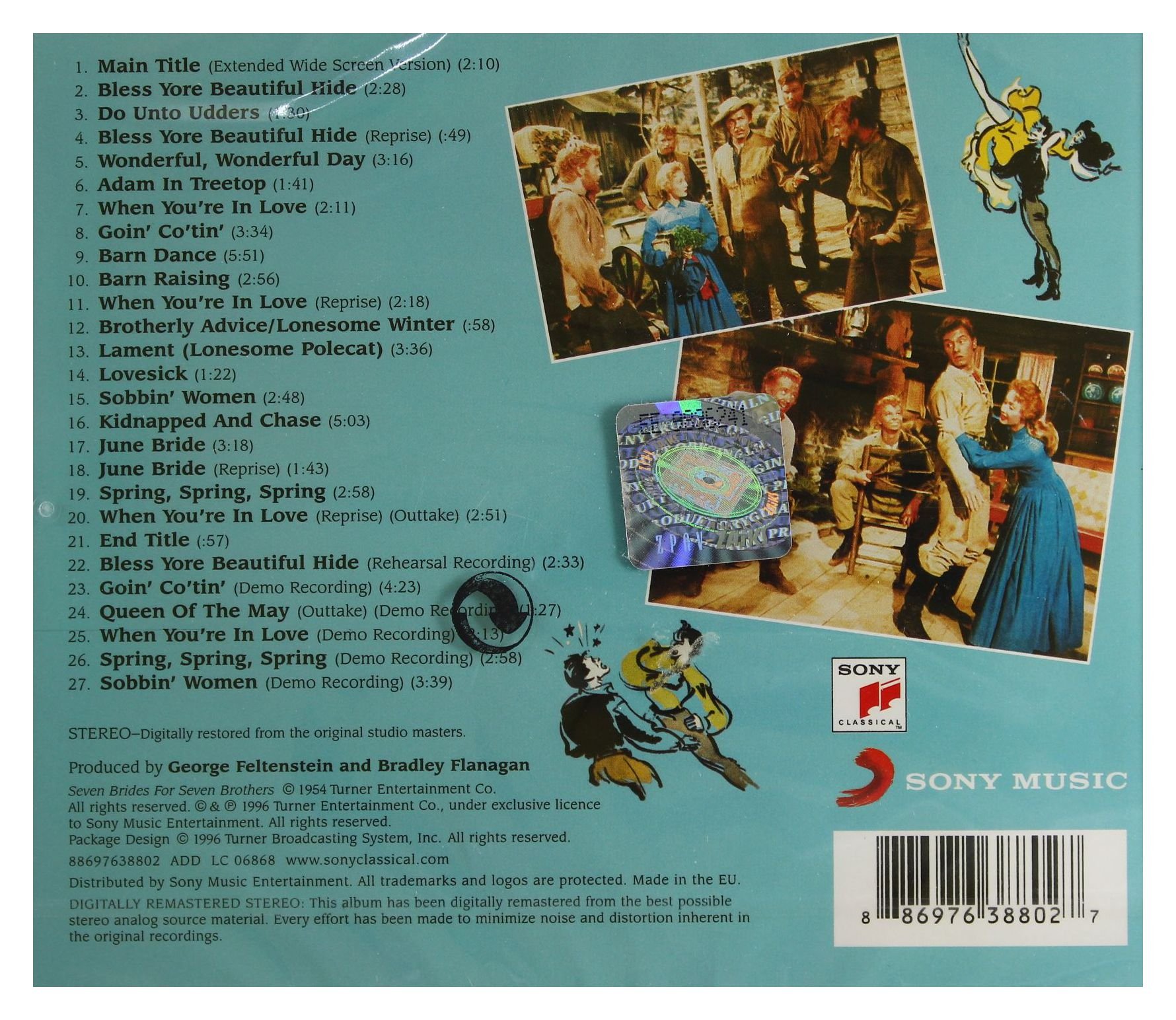 Seven Brides For Seven Brothers Original Soundtrack CD - Classic Musical Film Score for Movie Nights & Theater Enthusiasts