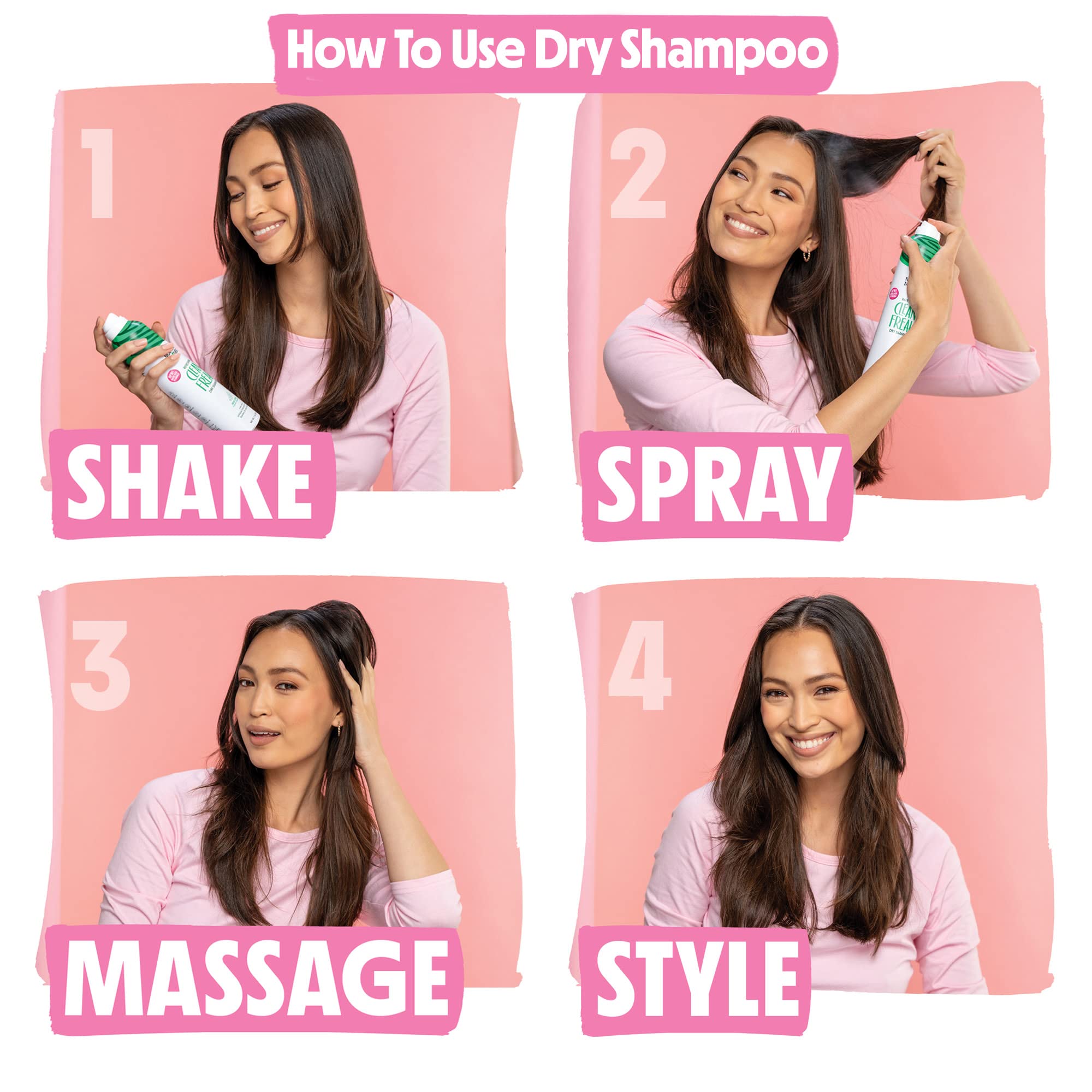 Not Your Mother's Dry Shampoo Assortment (3-Pack) - 7 oz Each - Clean Freak, Plump for Joy & Beach Babe Varieties - Instantly Absorbs Oil & Refreshes Hair - Perfect for Travel, Gym & On-The-Go Styling