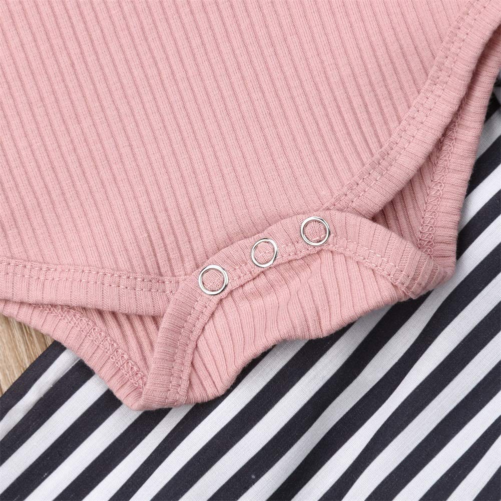 Organic Cotton Newborn Baby Girl Outfit Set - Ruffled Long Sleeve Bodysuit & Floral Harem Pants | Soft Infant Clothes for Photography, Playdates & Special Occasions