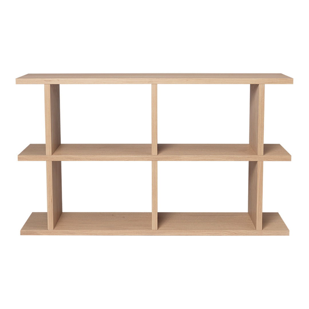 Ferm Living Kona Bookcase - Modern Wooden Bookshelf for Home & Office Storage | Stylish Display Shelf for Living Room, Bedroom, or Study
