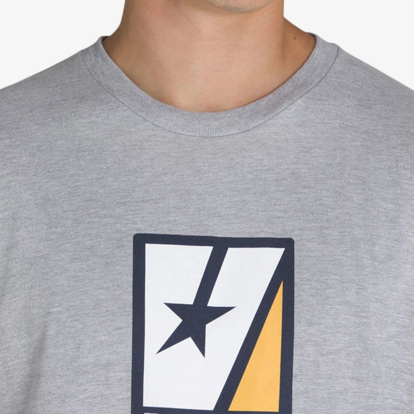 Vans Vee Star SS T-Shirt for Men - Classic Grey Cotton Short Sleeve Tee | Casual Streetwear & Skate Style Outfit