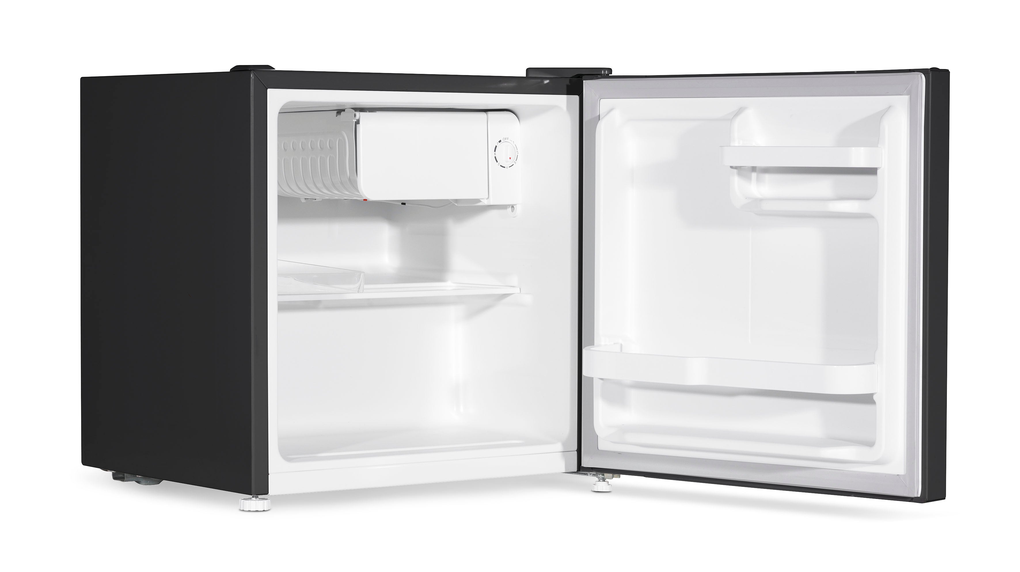 Baridi 46L Tabletop Mini Fridge with Ice Box - Adjustable Thermostat, Compact Refrigerator for Bedroom, Office, Dorm - Perfect for Drinks, Snacks & Skincare Storage (Model DH257)