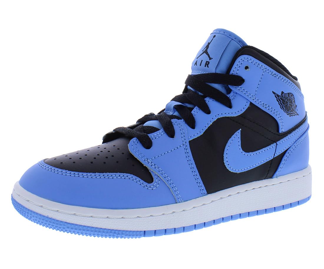 Jordan Boys Air 1 Mid Basketball Shoes - Big Kids Size for School, Sports & Casual Wear - High-Top Sneakers for Youth Basketball & Everyday Style